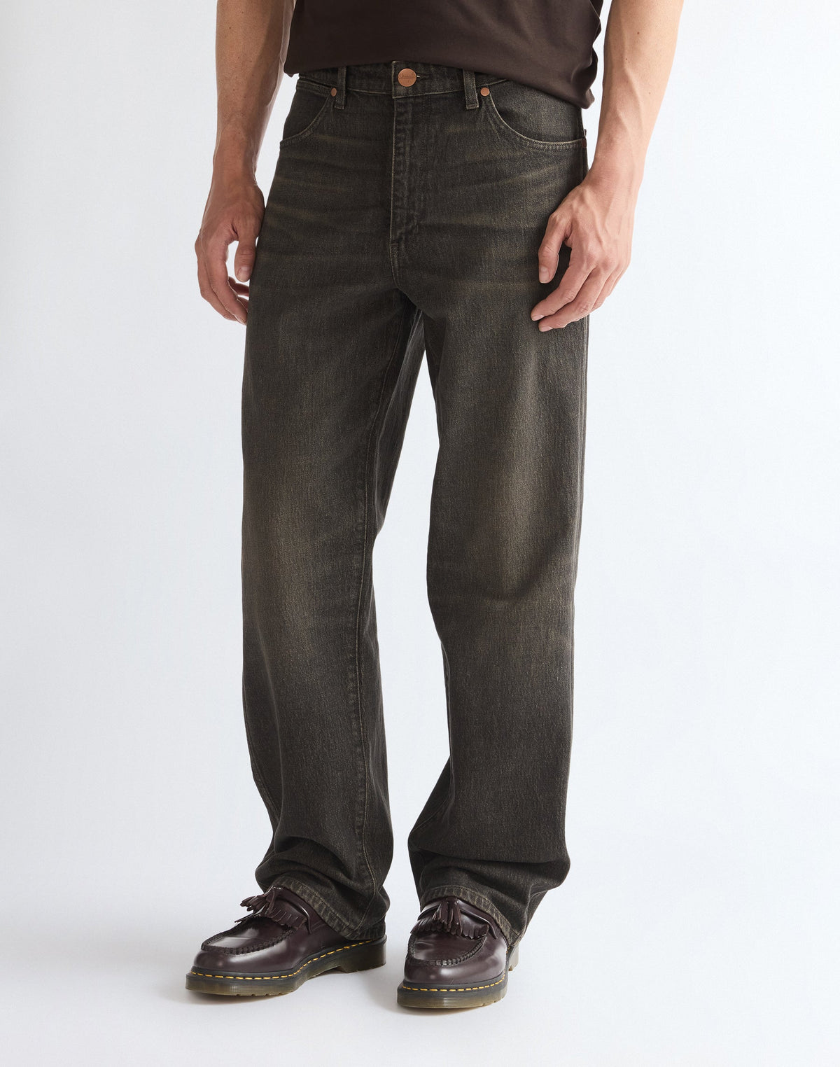 Jeans Loose Straight in Dune Break