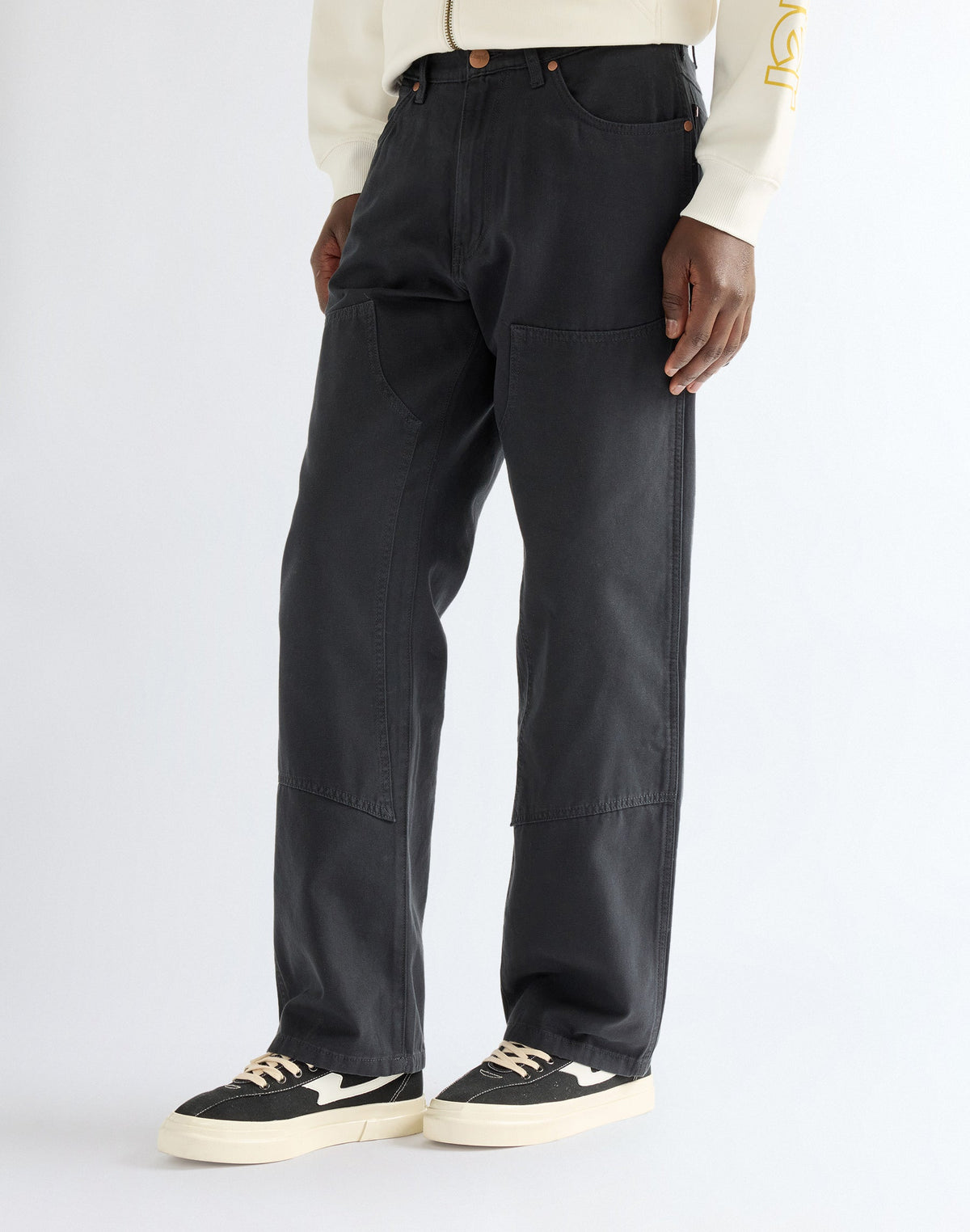 Hose Double Knee Carpenter in Jet Black