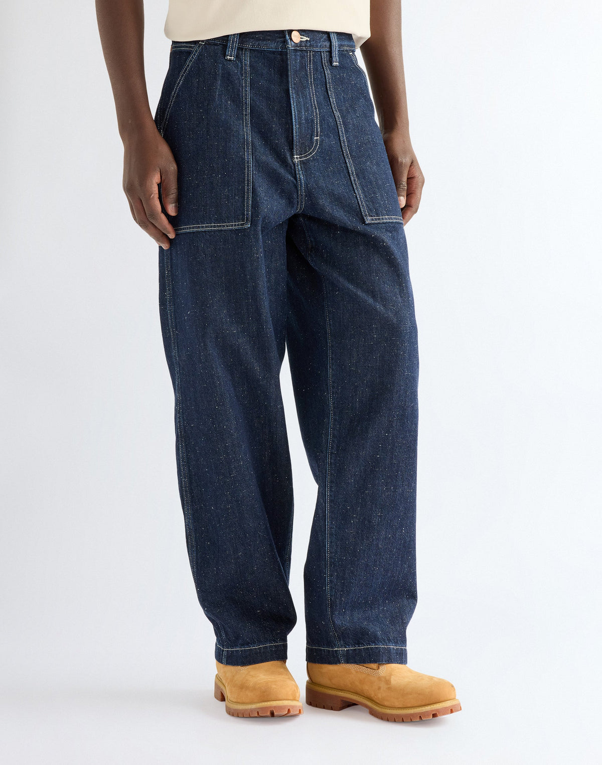 Hose Work in Indigo Nep