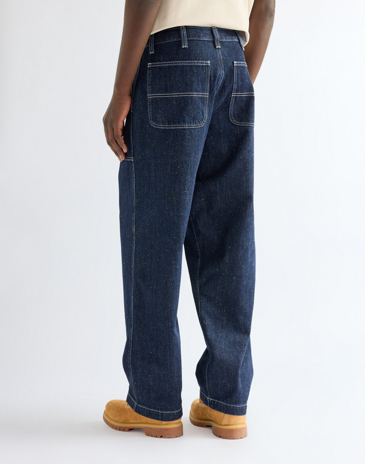 Hose Work in Indigo Nep