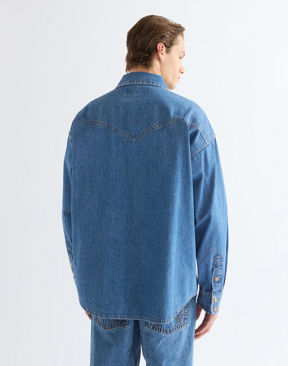 Jeanshemd Super Western in Cowboy Fade