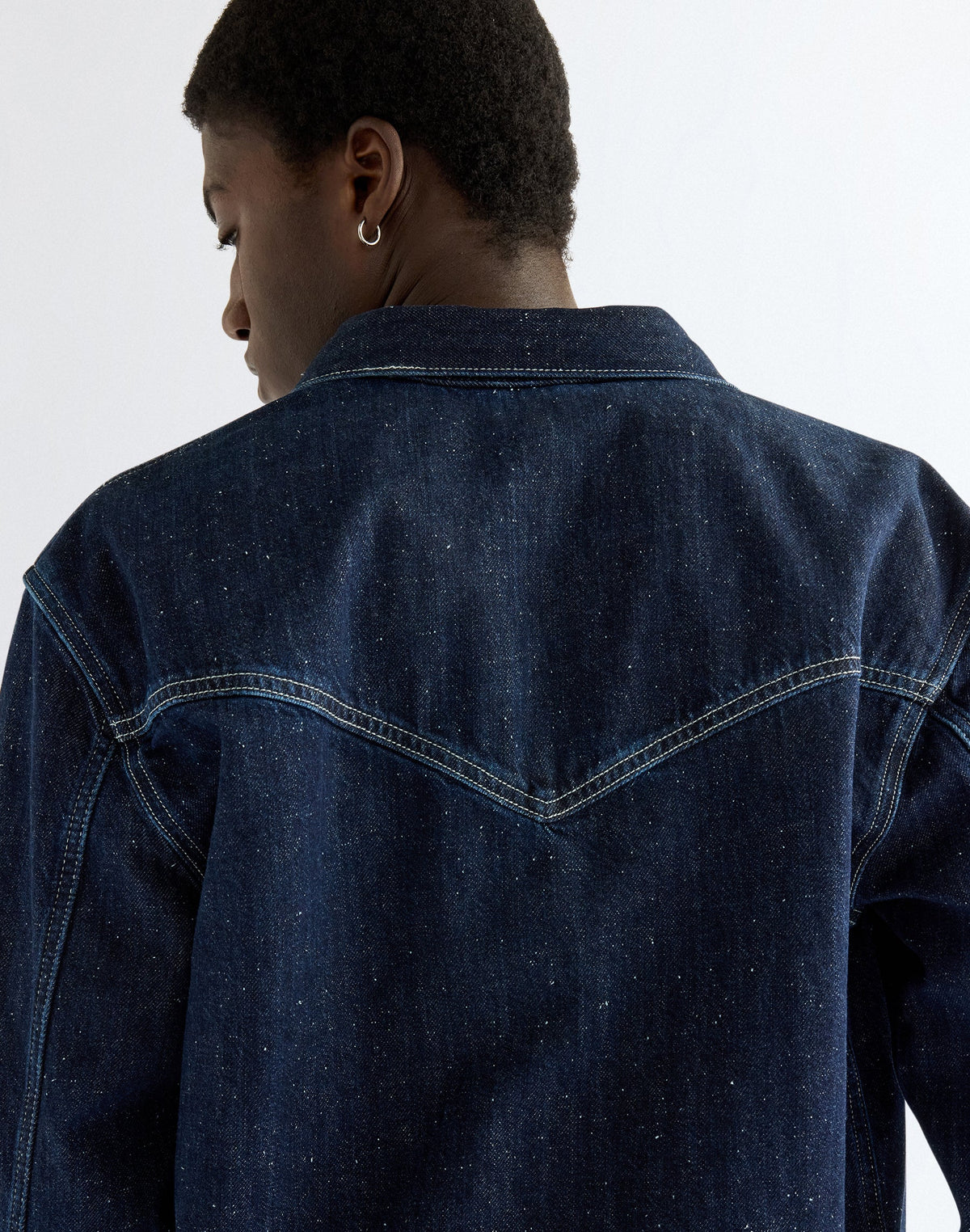 Jeanshemd Overshirt in Indigo Nep