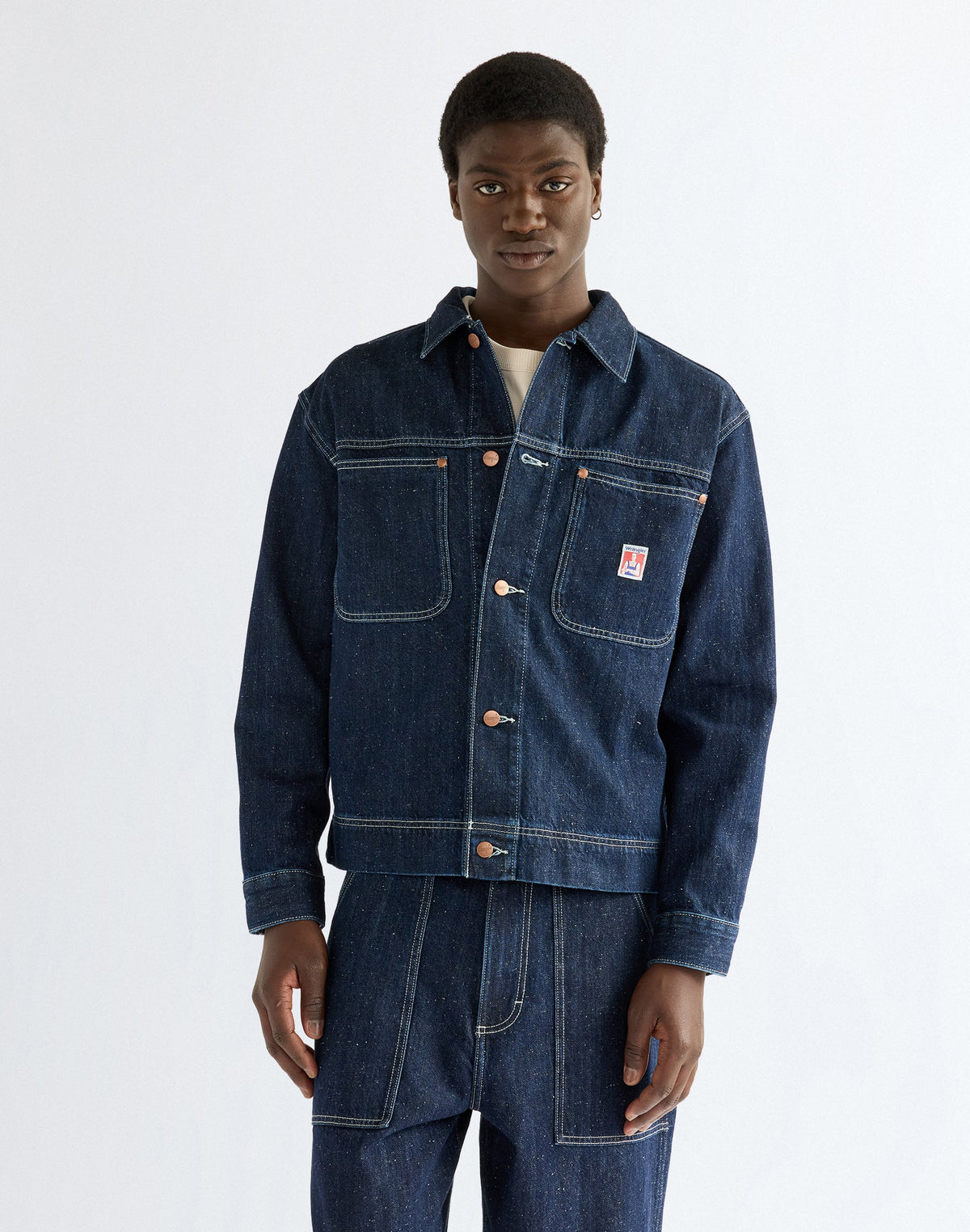 Jeanshemd Overshirt in Indigo Nep