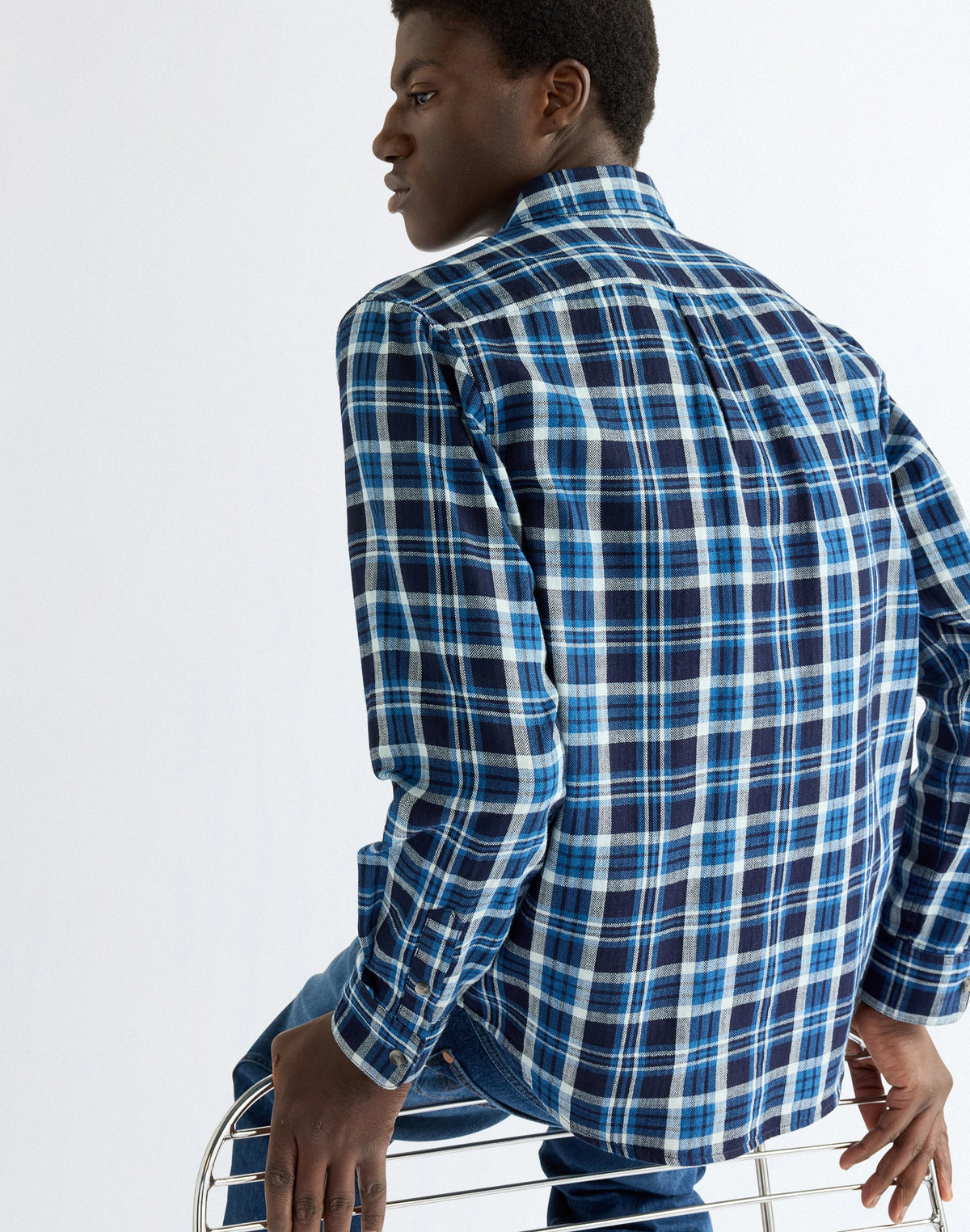 Langarmhemd 1 Pkt in Light Indigo