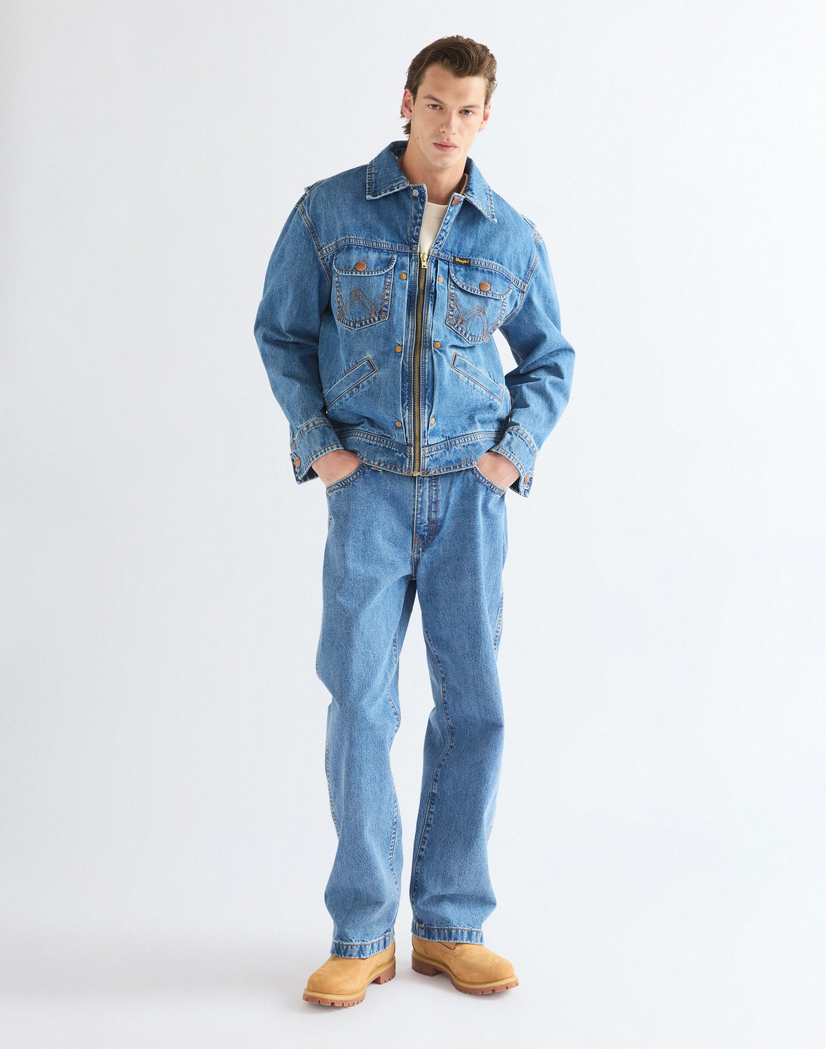 Jeansjacke Super in Cowboy Fade