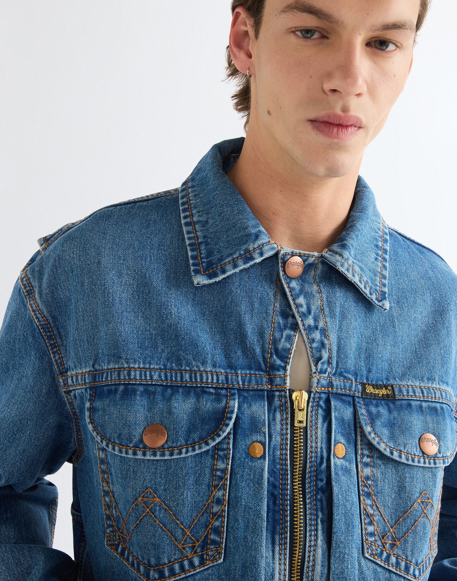 Jeansjacke Super in Cowboy Fade