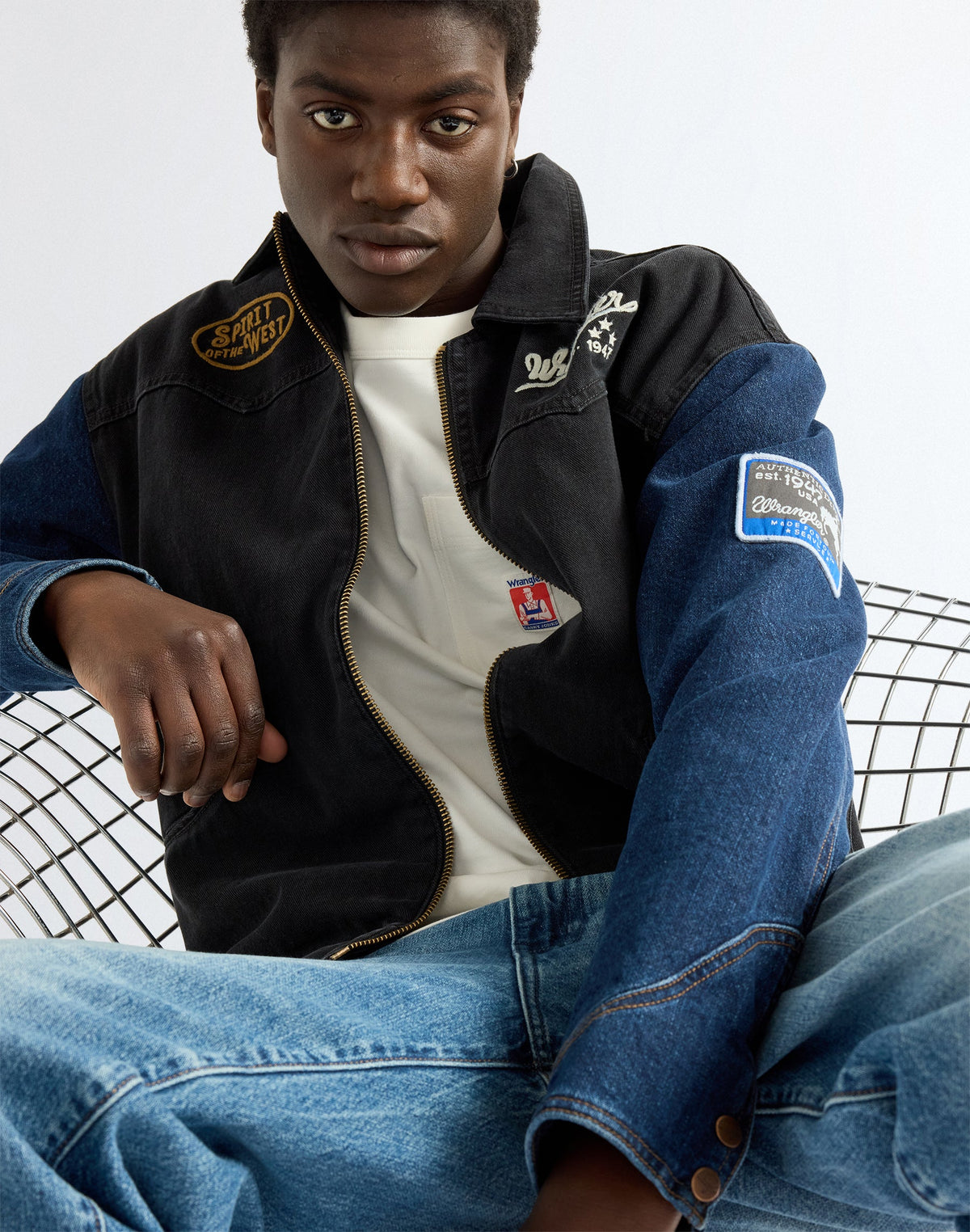 Jeansjacke Trailrider in Morning Wash