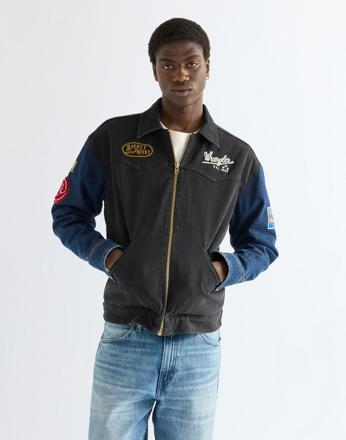 Jeansjacke Trailrider in Morning Wash
