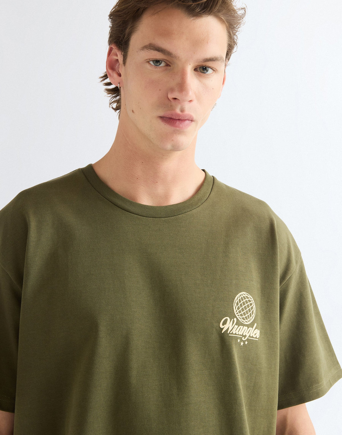 T-Shirt Vintage in Olive Night