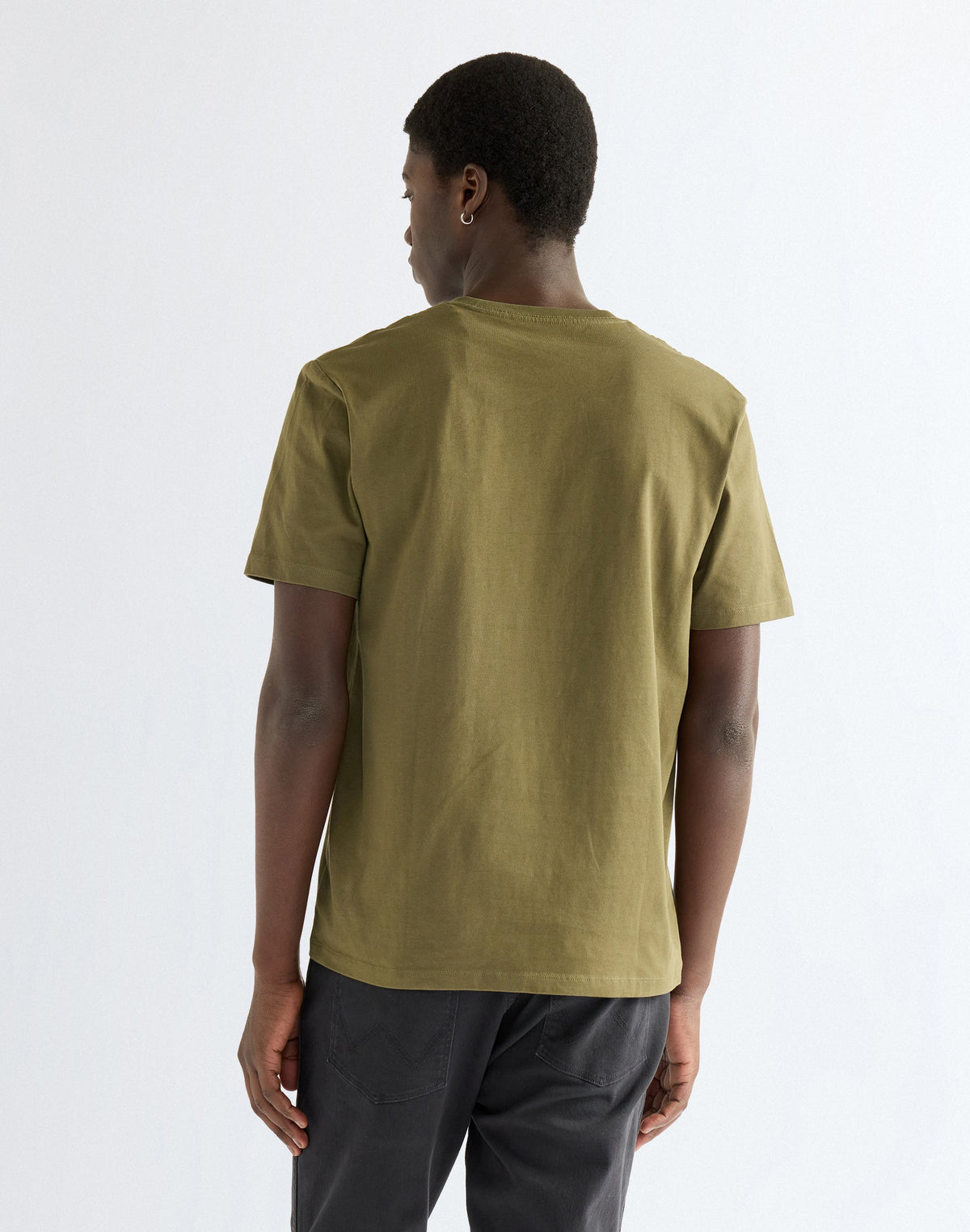 T-Shirt Small Graphic in Olive Night