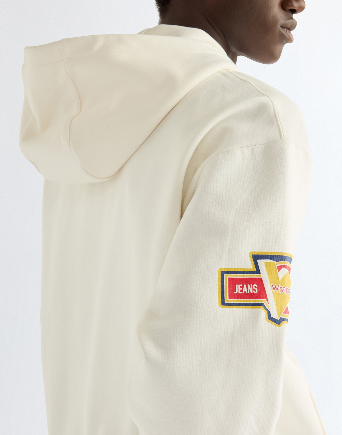 Kapuzenpullover Graphic Zip in Bright White