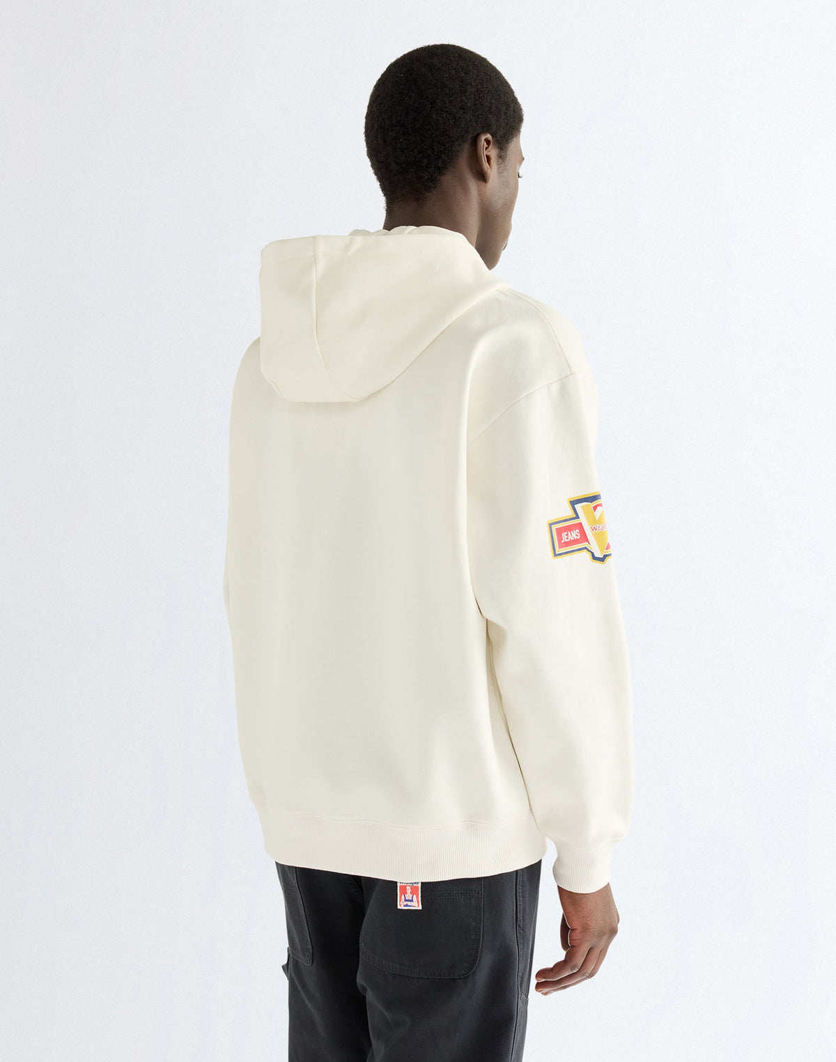 Kapuzenpullover Graphic Zip in Bright White