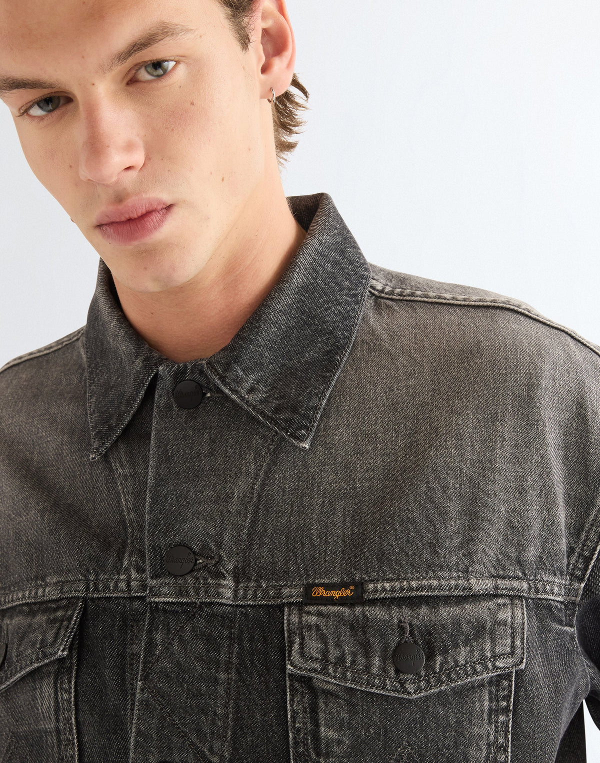 Jeansjacke Anti Fit Trucker in Smoky Granite