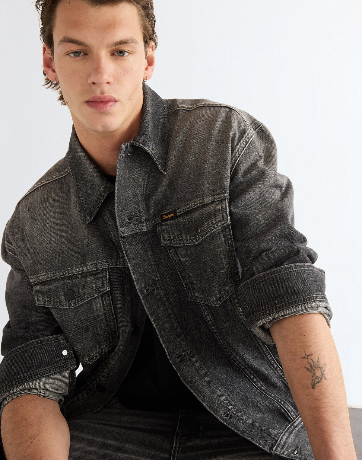 Jeansjacke Anti Fit Trucker in Smoky Granite