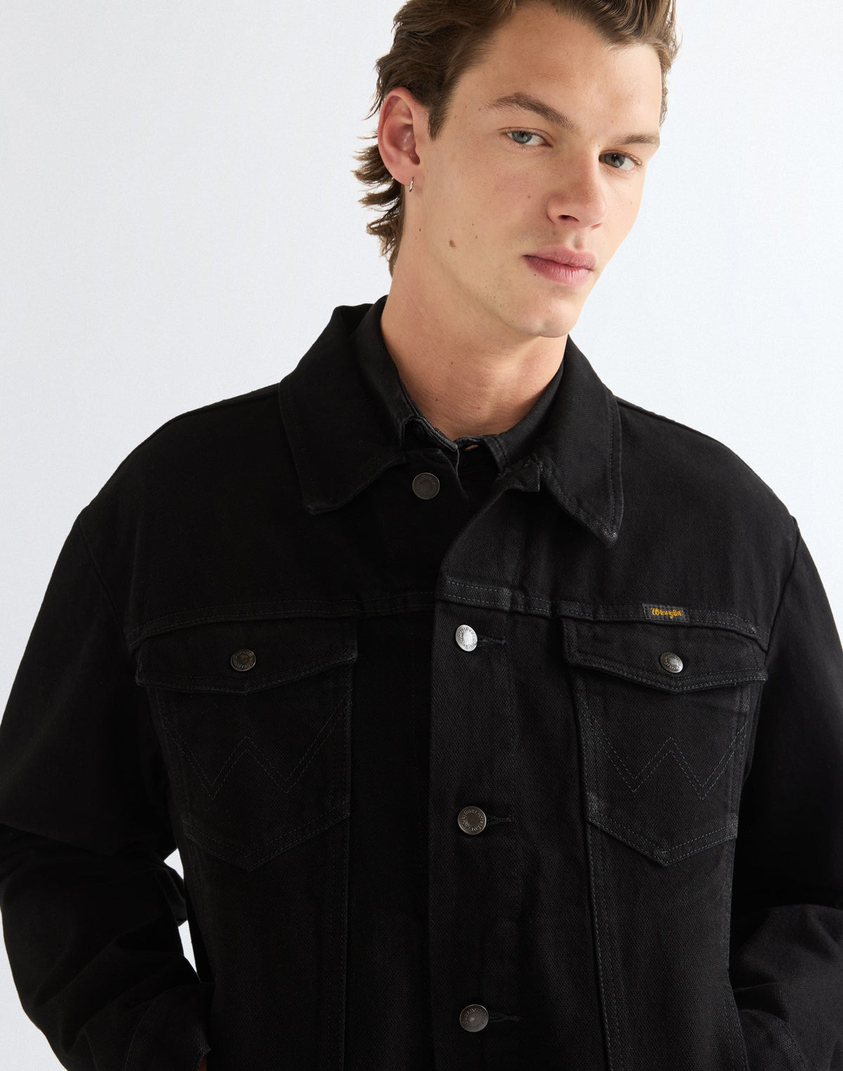 Jeansjacke Cowboy Cut in Shadow Black
