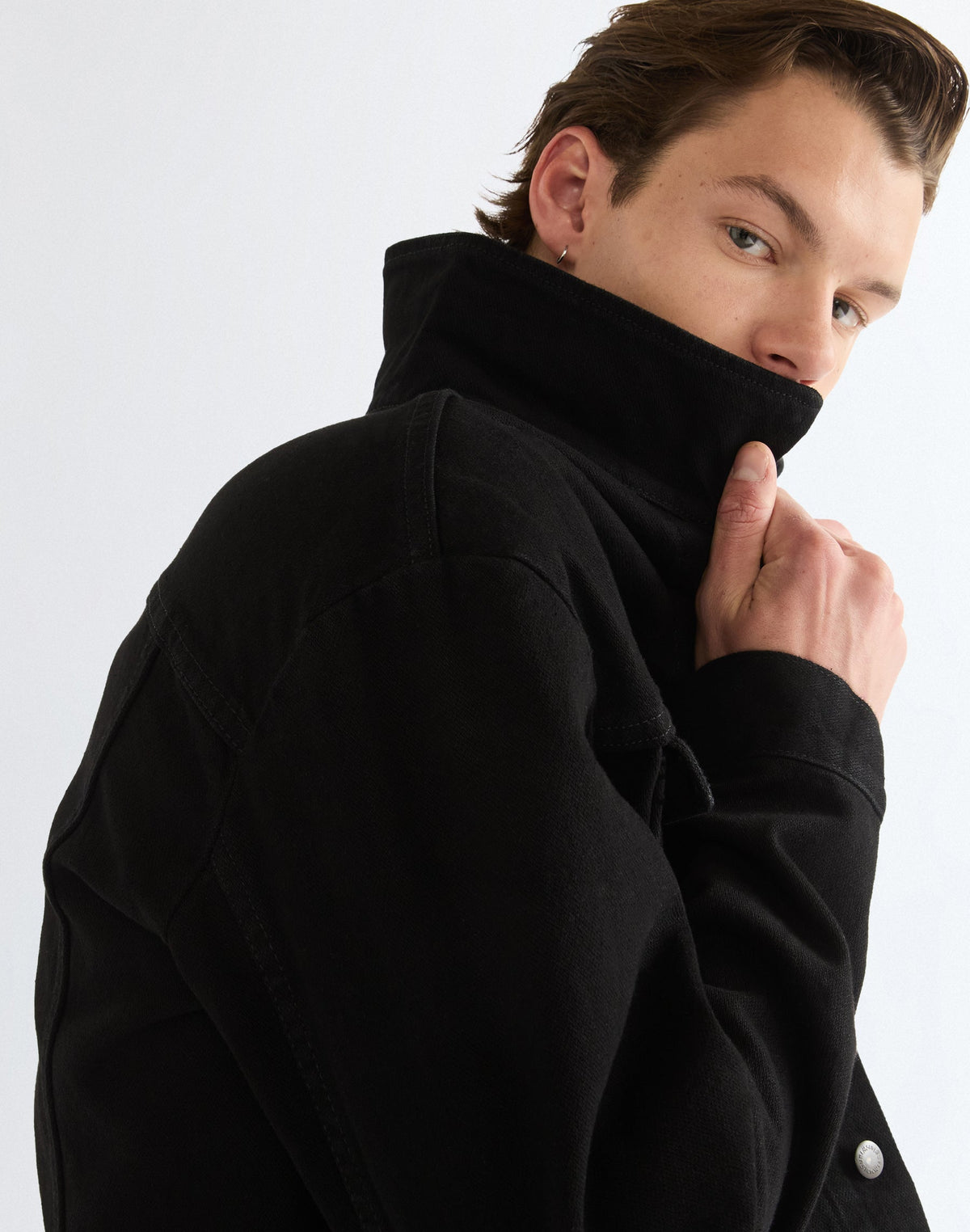 Jeansjacke Cowboy Cut in Shadow Black