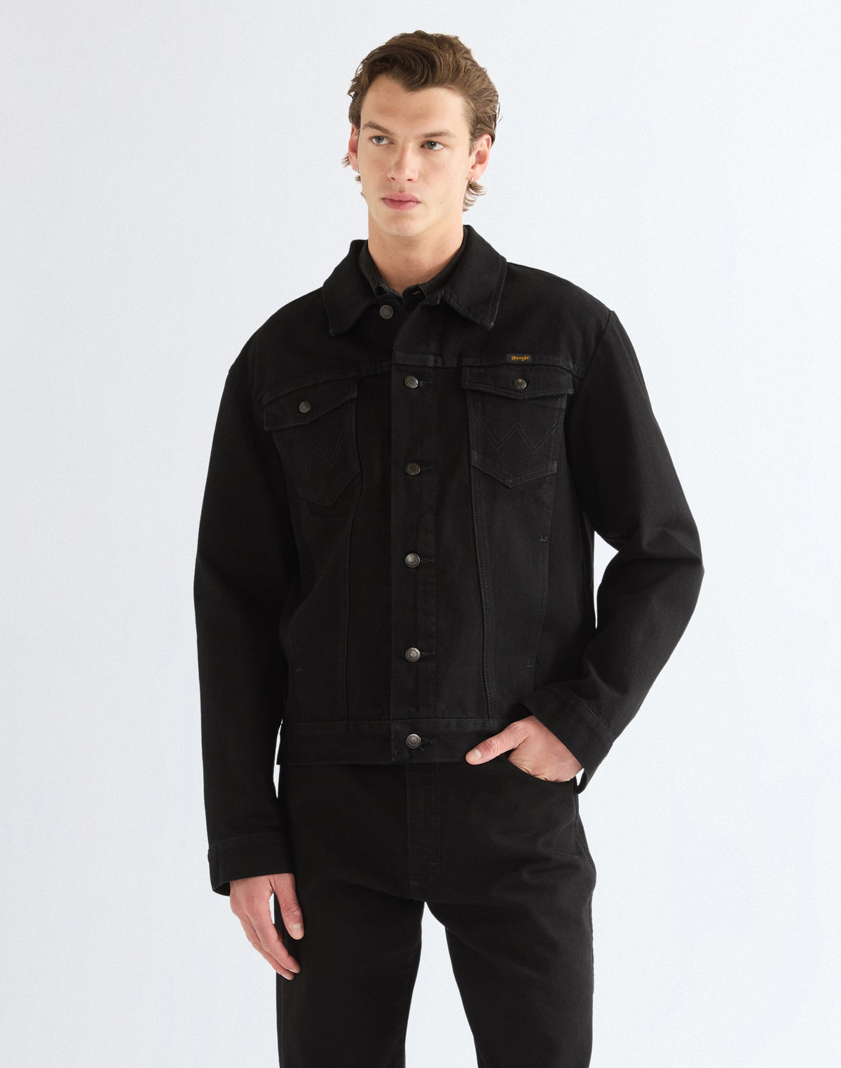 Jeansjacke Cowboy Cut in Shadow Black
