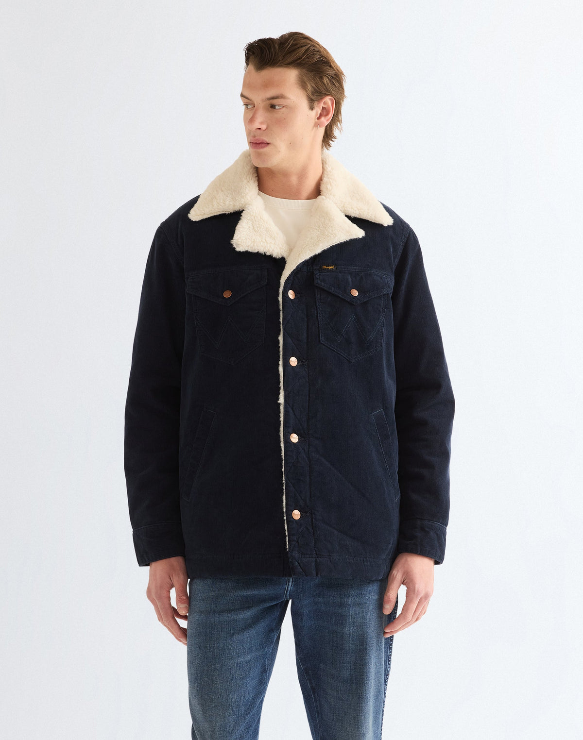 Sherpajacke Wrange in Dark Sapphire