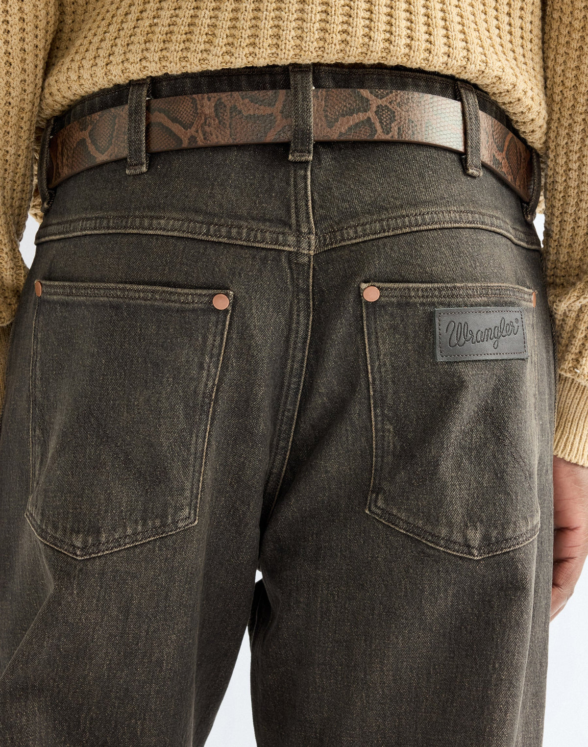 Gürtel Snake in Dark Brown