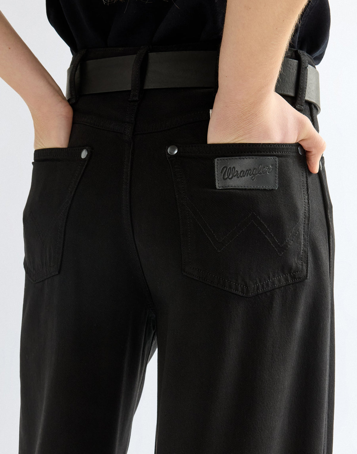 Gürtel Oval in Black