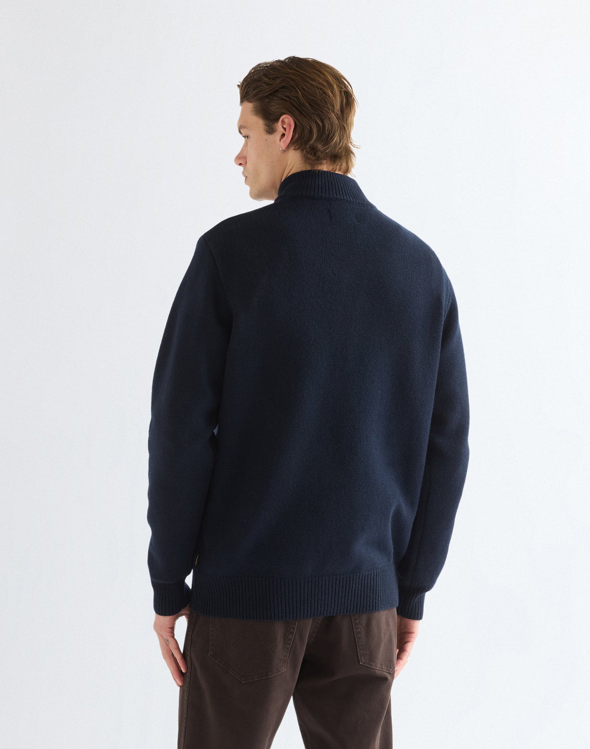 Pullover Quarter Zip in Dark Sapphire