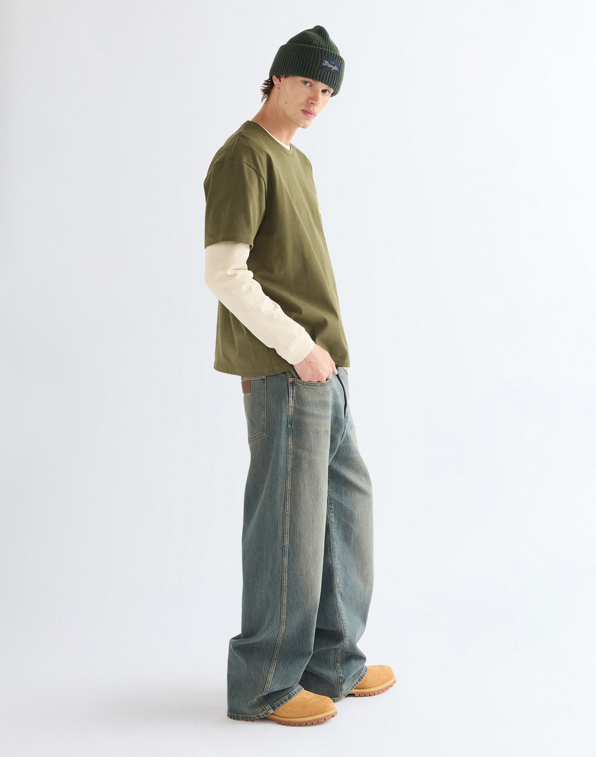 Mütze Ribbed Wool in Green
