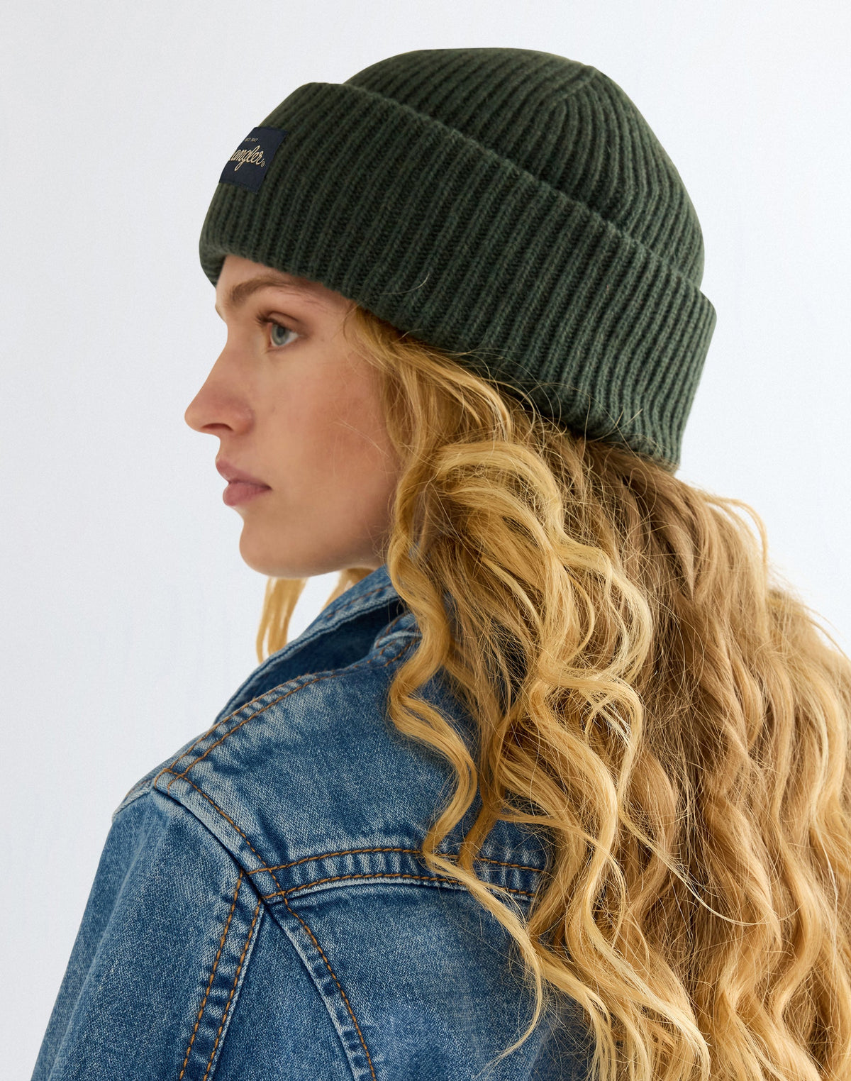 Mütze Ribbed Wool in Green
