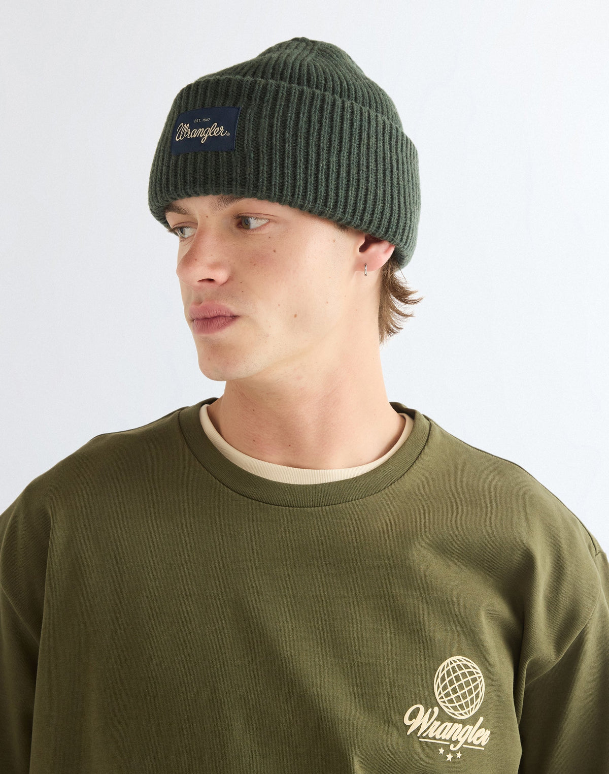 Mütze Ribbed Wool in Green