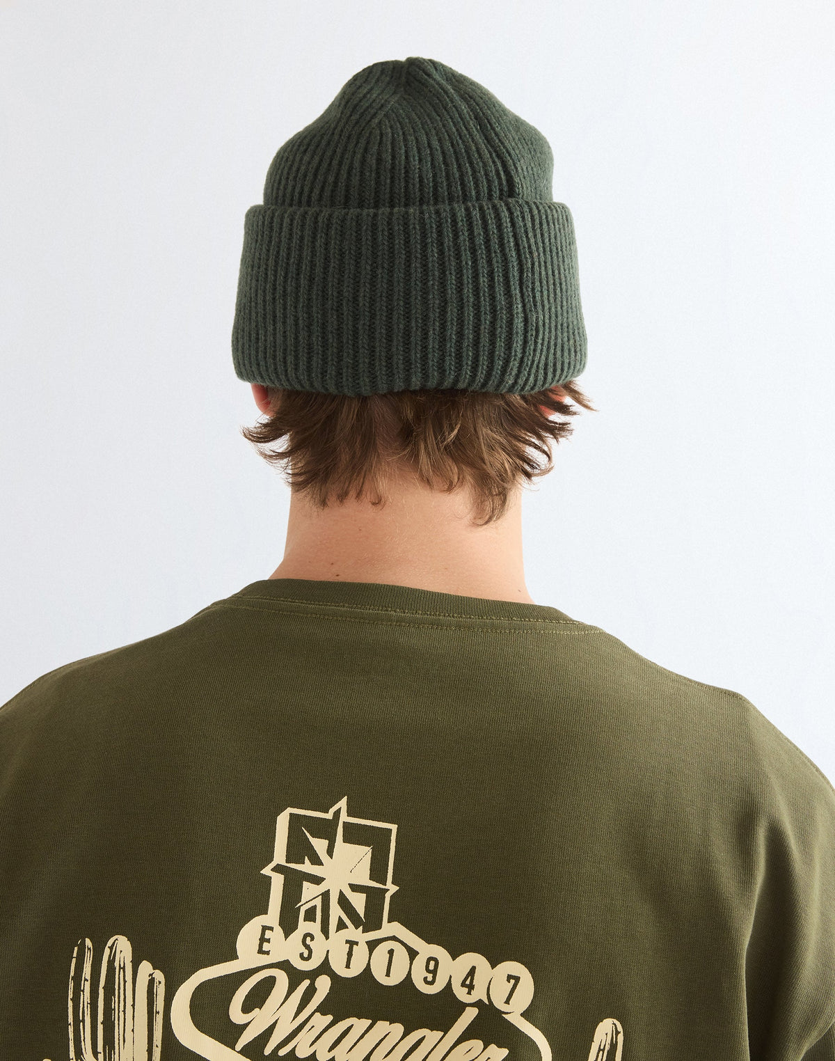 Mütze Ribbed Wool in Green