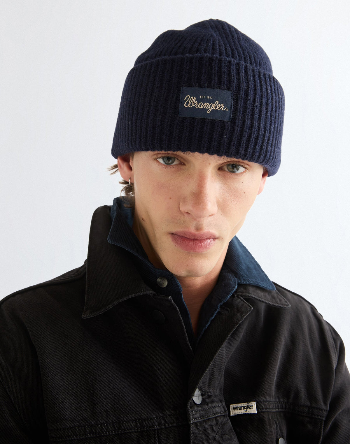 Mütze Ribbed Wool in Navy