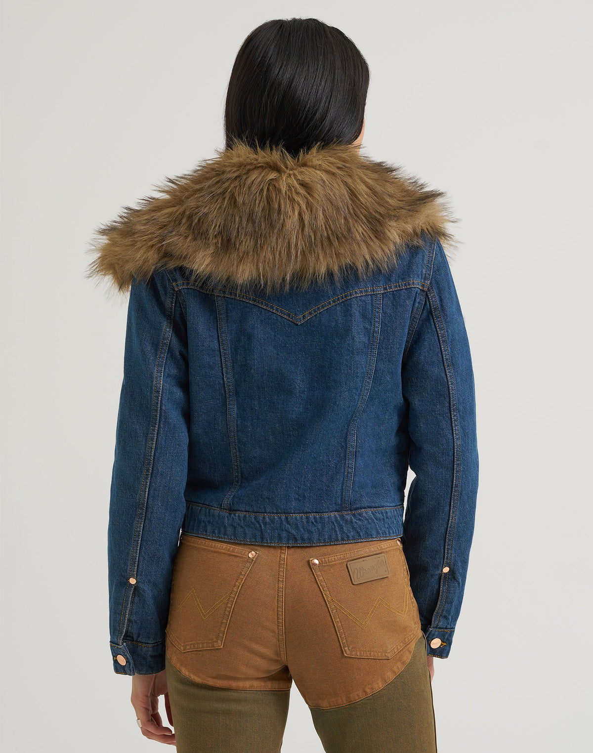 Jeansjacke Moto in Denim