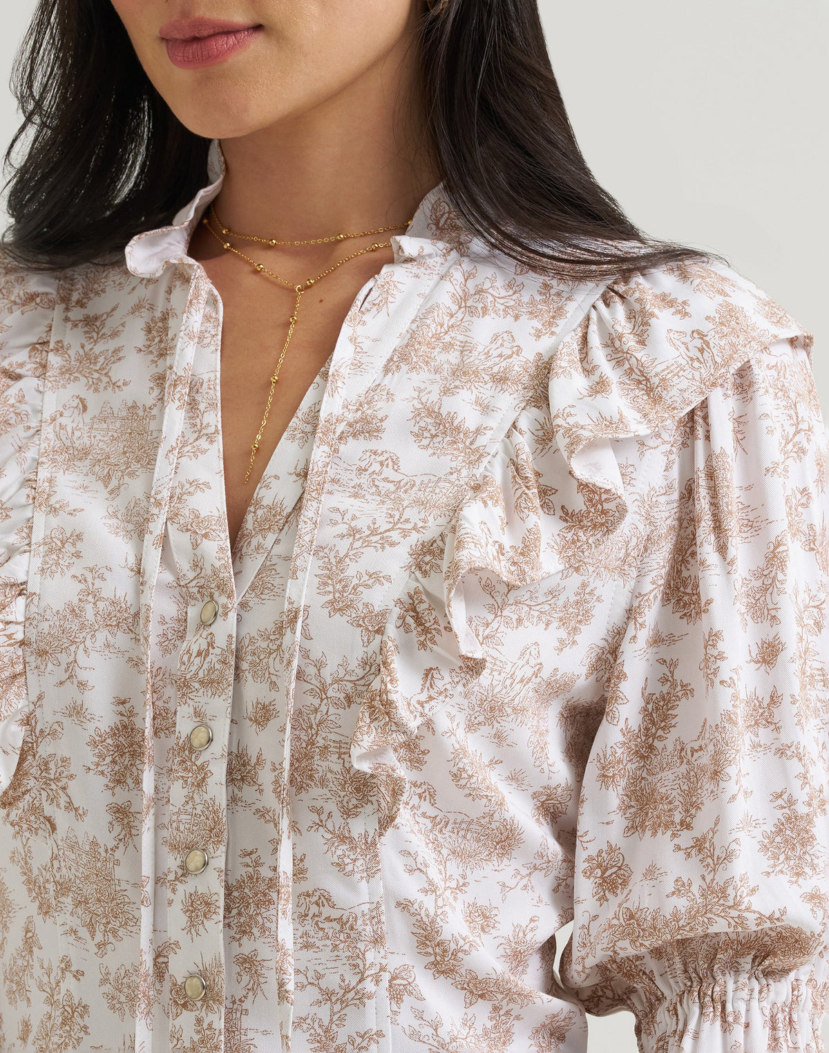 Bluse Lainey in Folk Floral