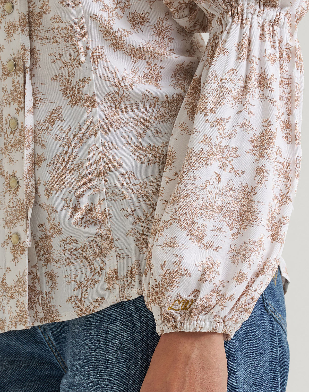Bluse Lainey in Folk Floral