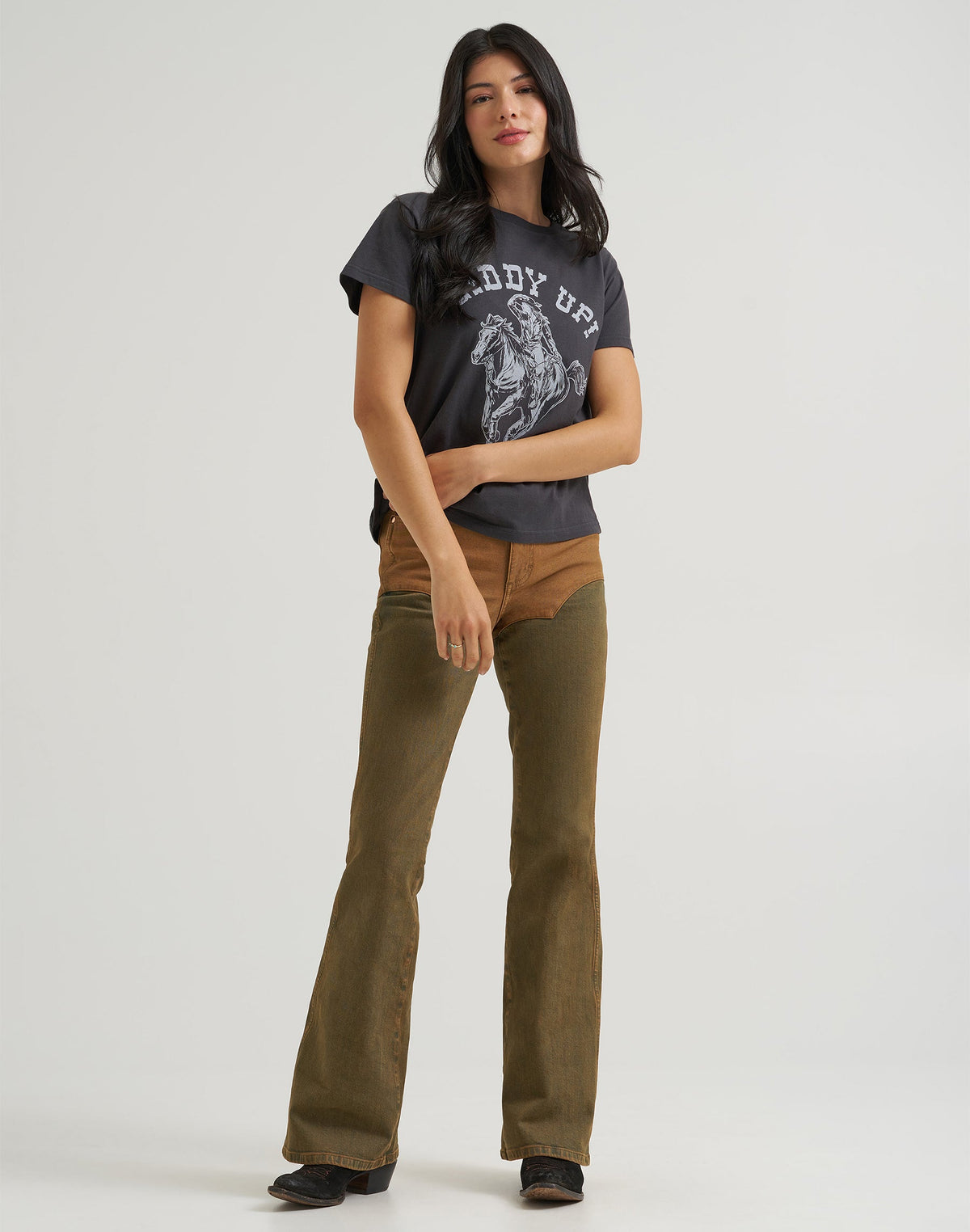 T-Shirt Giddy Up in Black