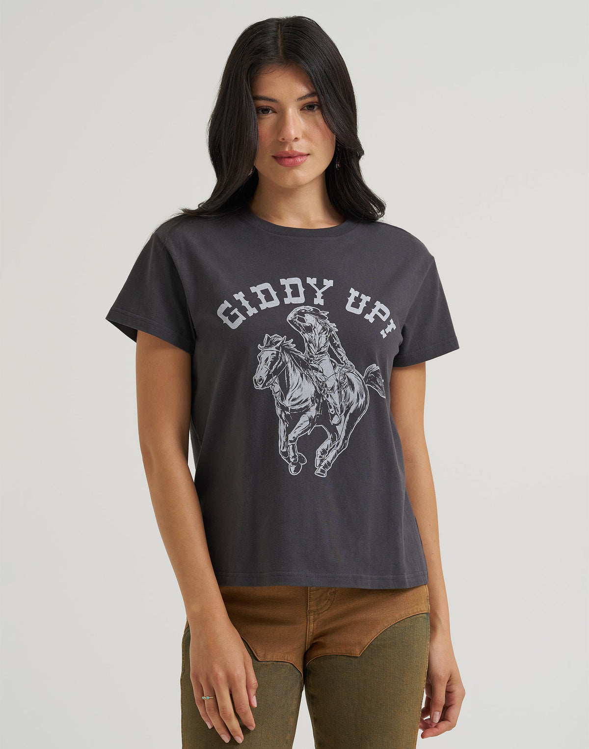 T-Shirt Giddy Up in Black