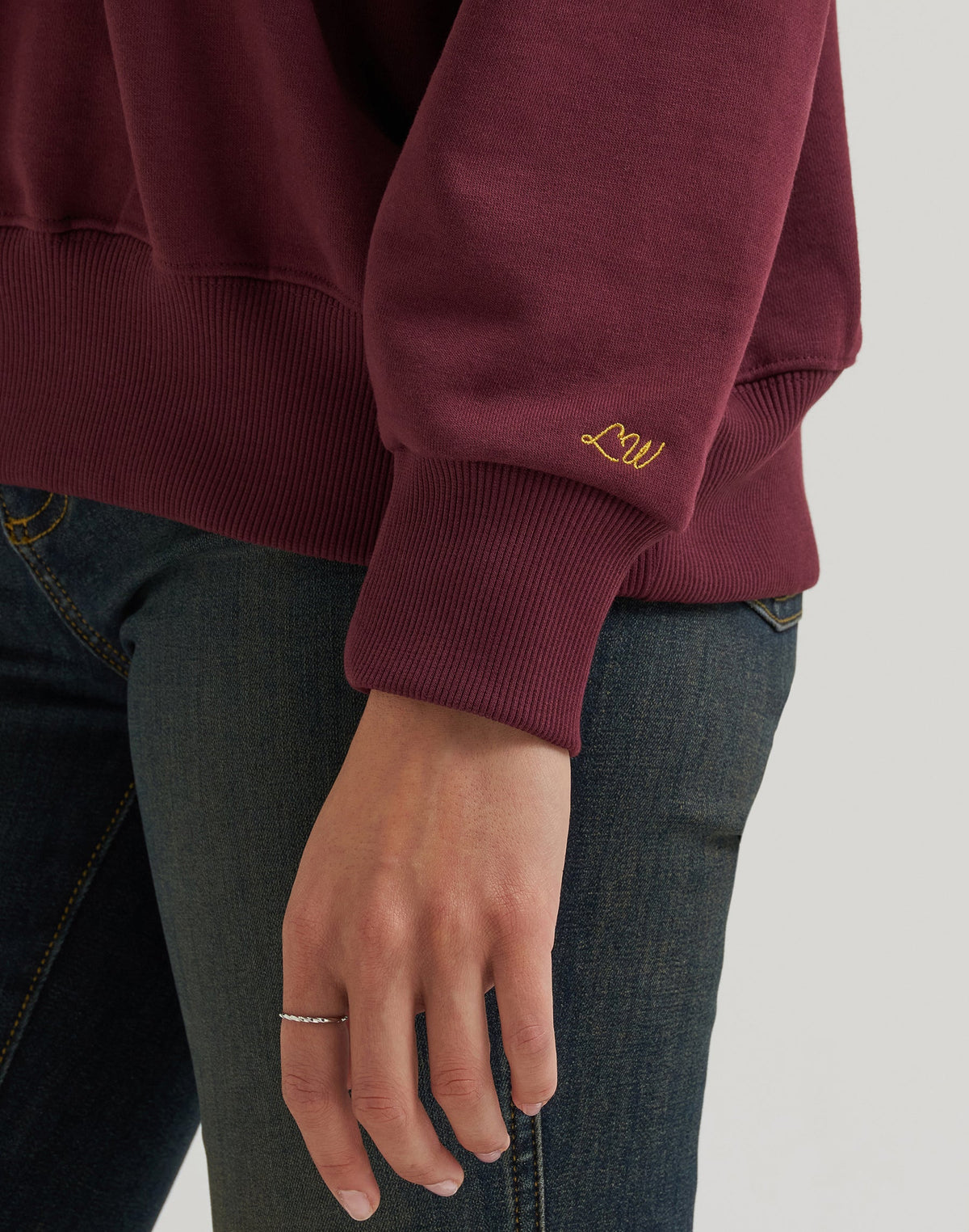 Sweatshirt Rodeo Night in Burgundy