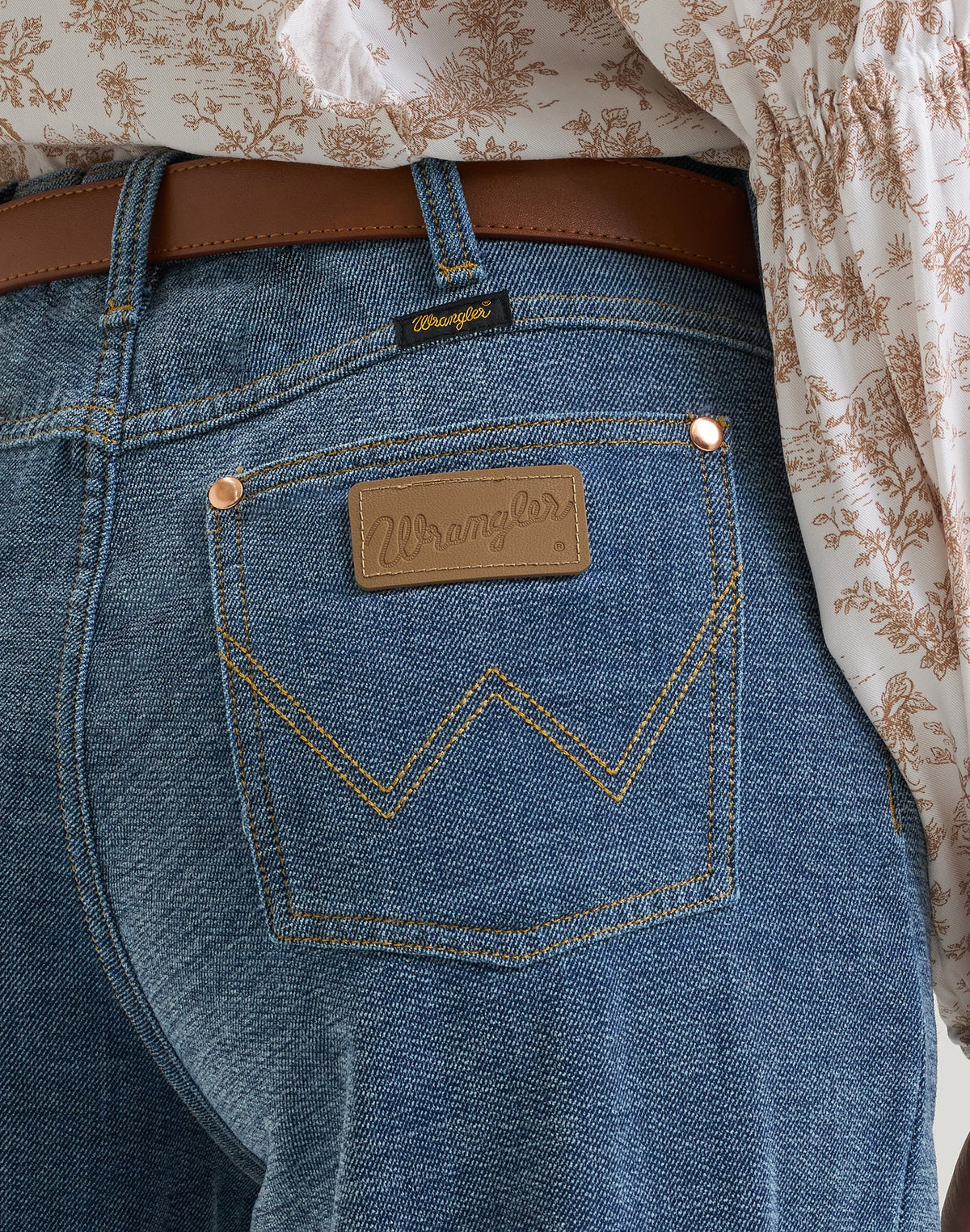 Jeans Cheeky Wide Leg in Indigo Chenille