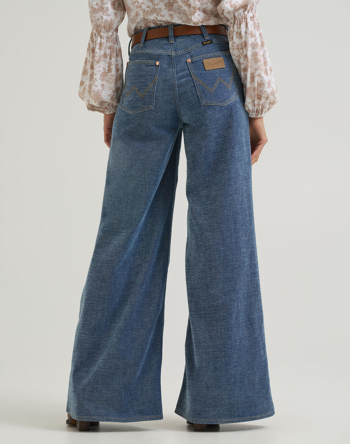 Jeans Cheeky Wide Leg in Indigo Chenille