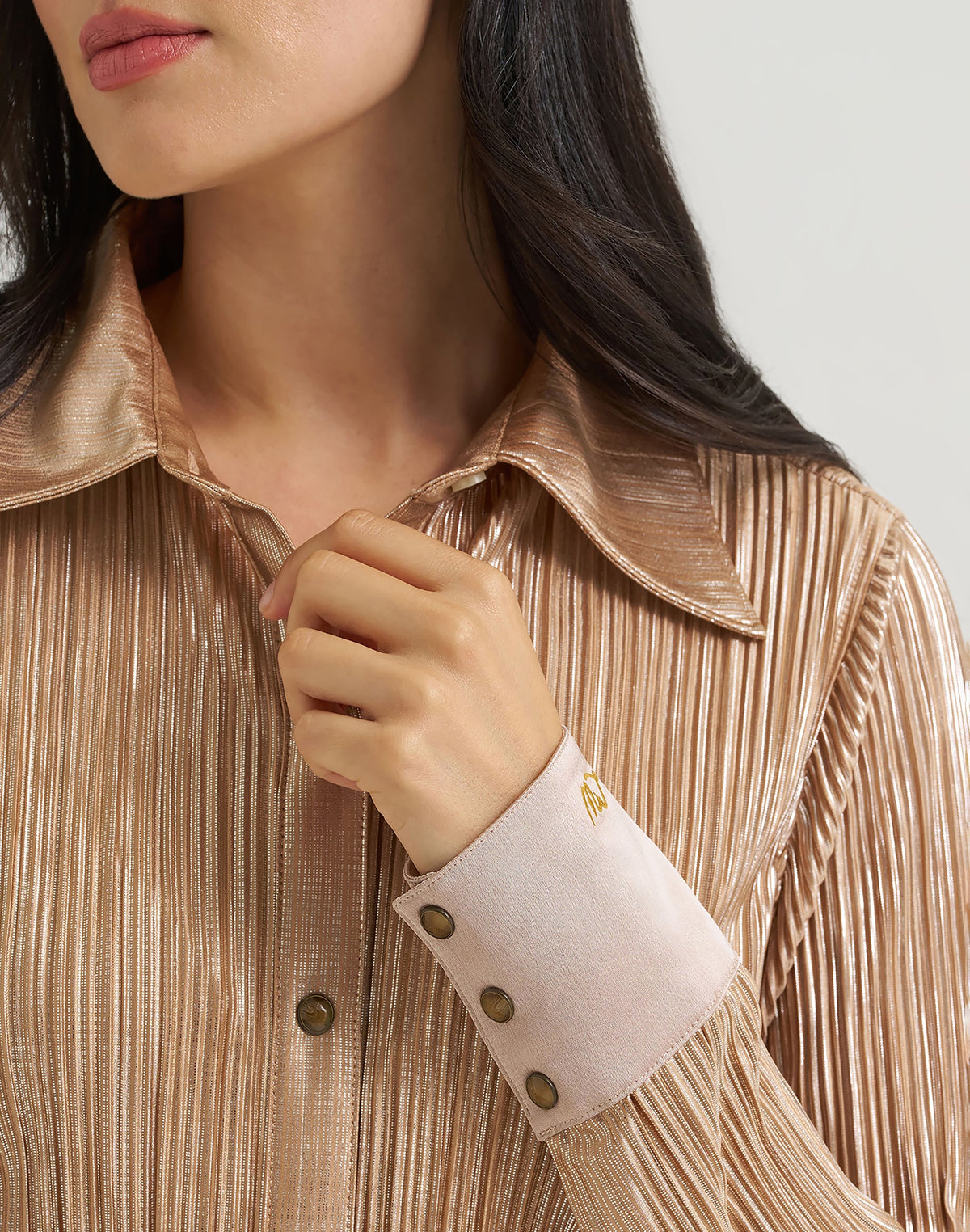 Hemd Lainey Snap in Rose Gold
