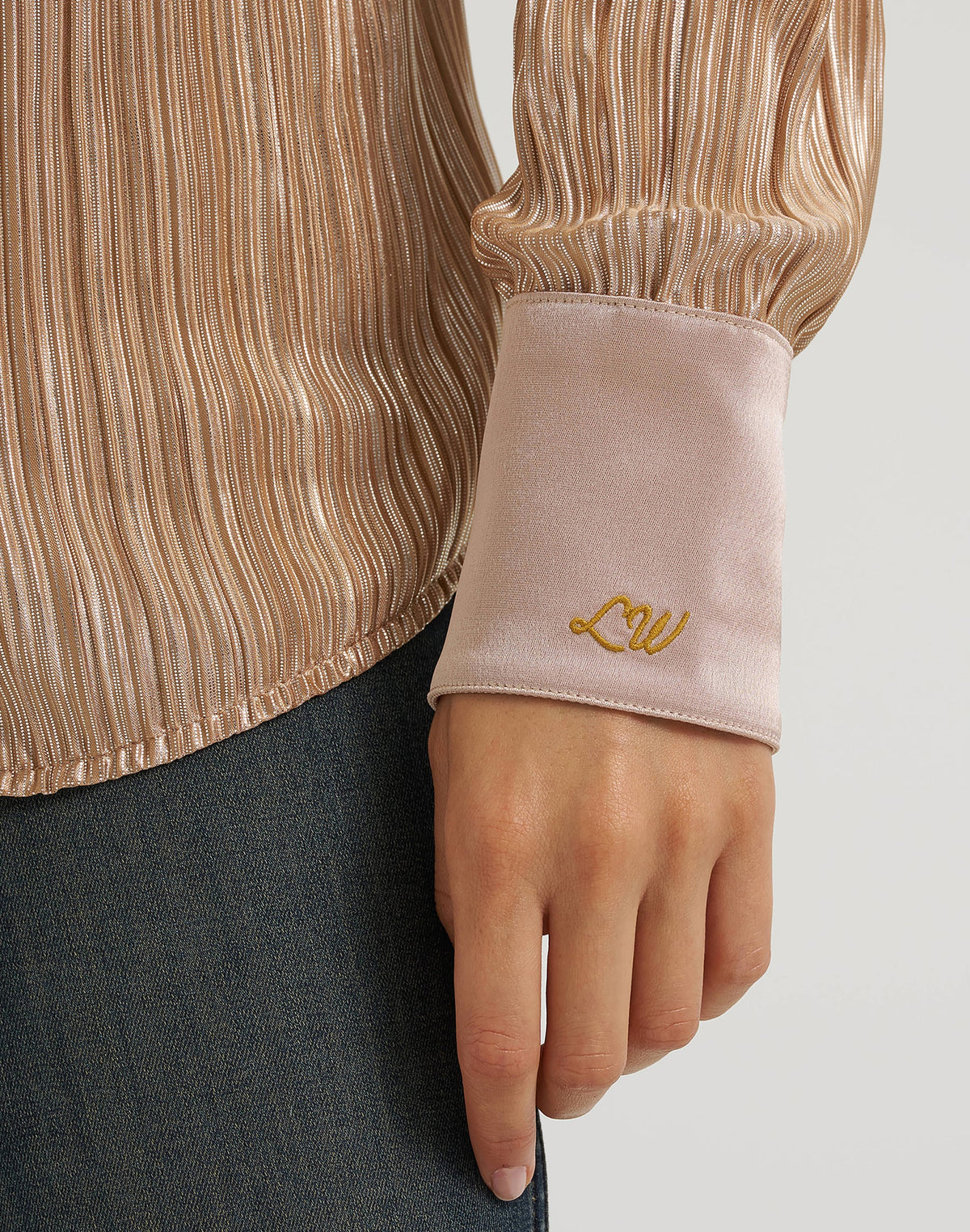 Hemd Lainey Snap in Rose Gold