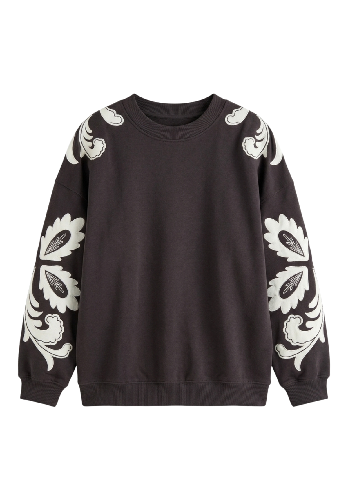 Sweatshirt Applique in Faded Black