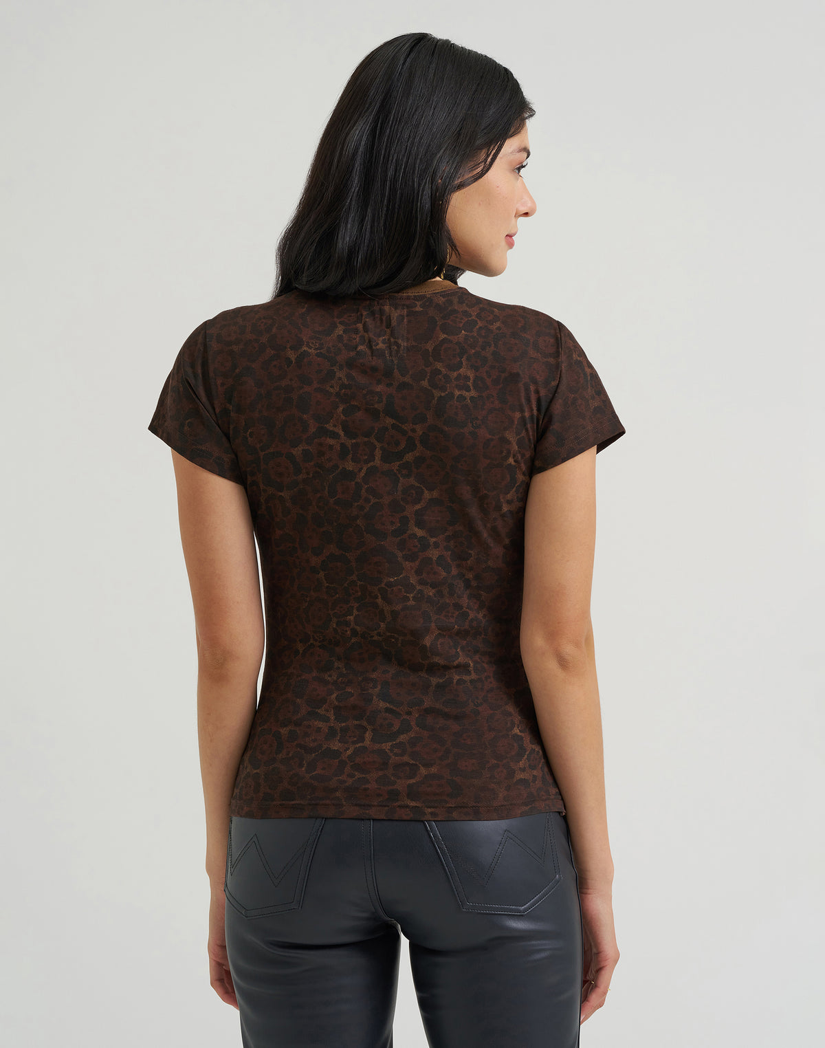 T-Shirt Rodeo Nights in Leopard Print