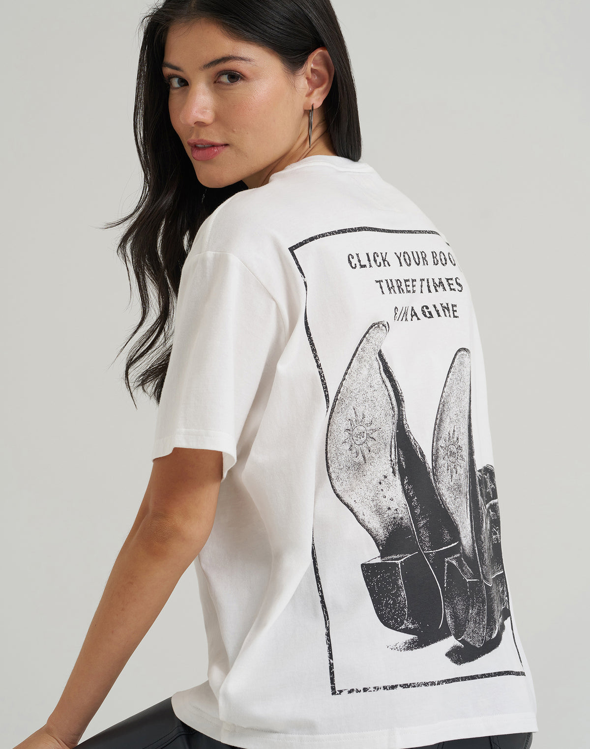T-Shirt Click Your Boots in Winter White