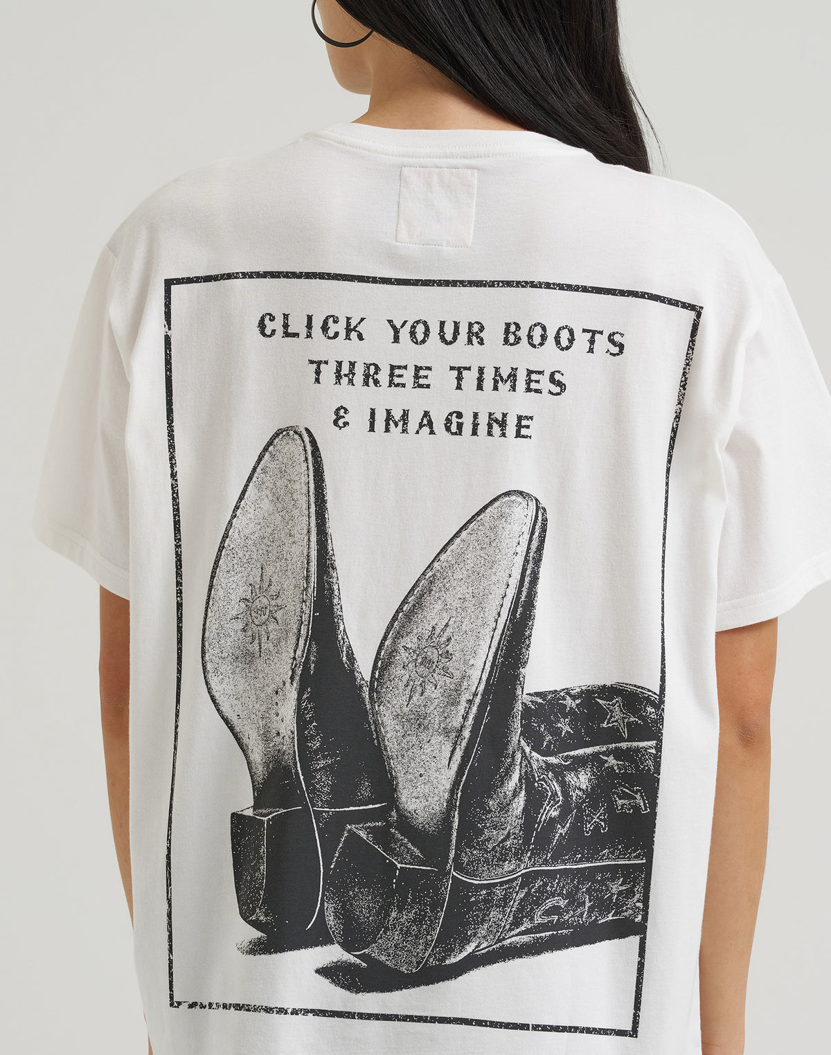 T-Shirt Click Your Boots in Winter White