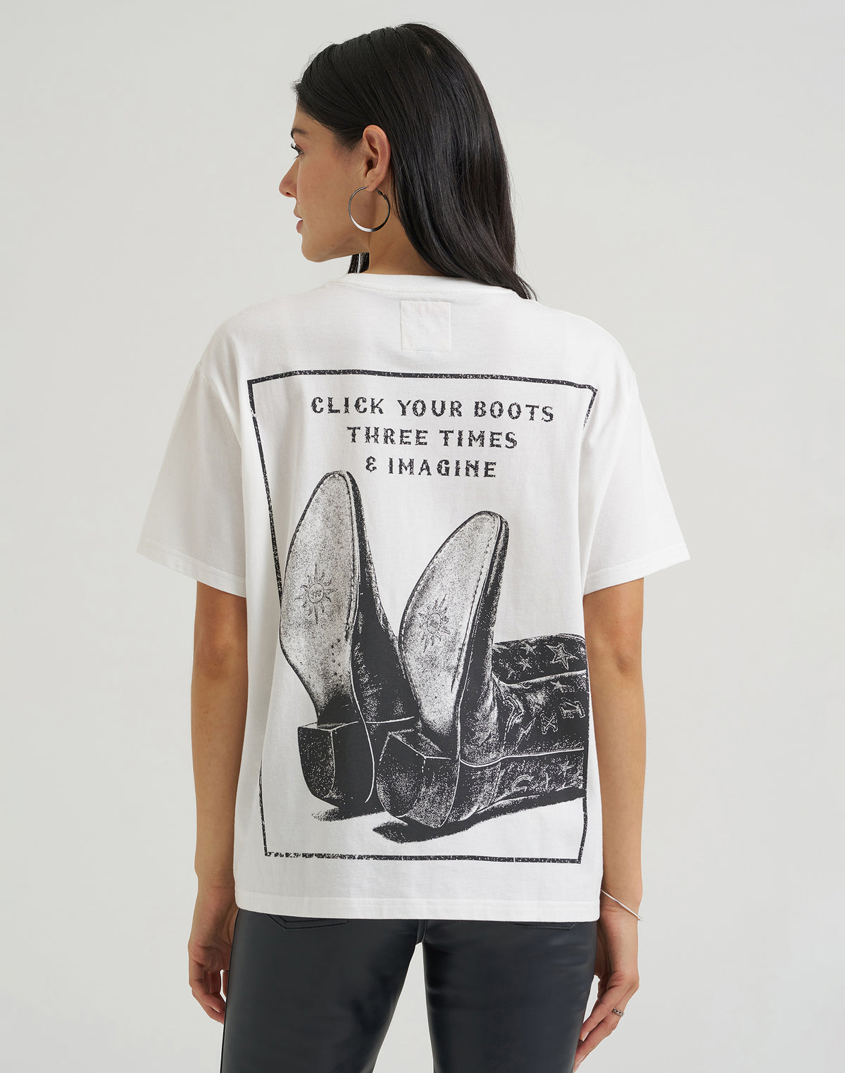 T-Shirt Click Your Boots in Winter White
