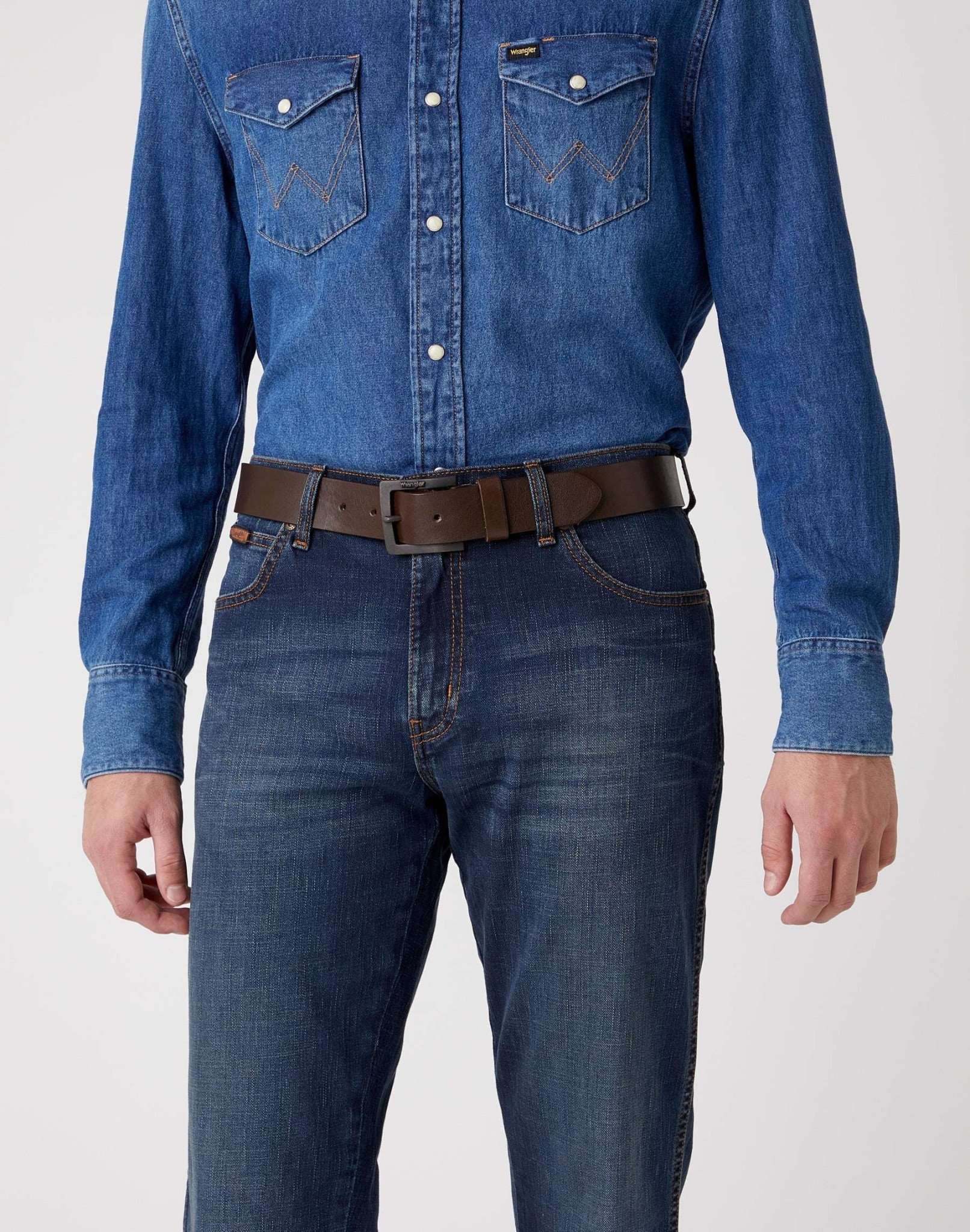 Kabel Buckle Belt in Brown