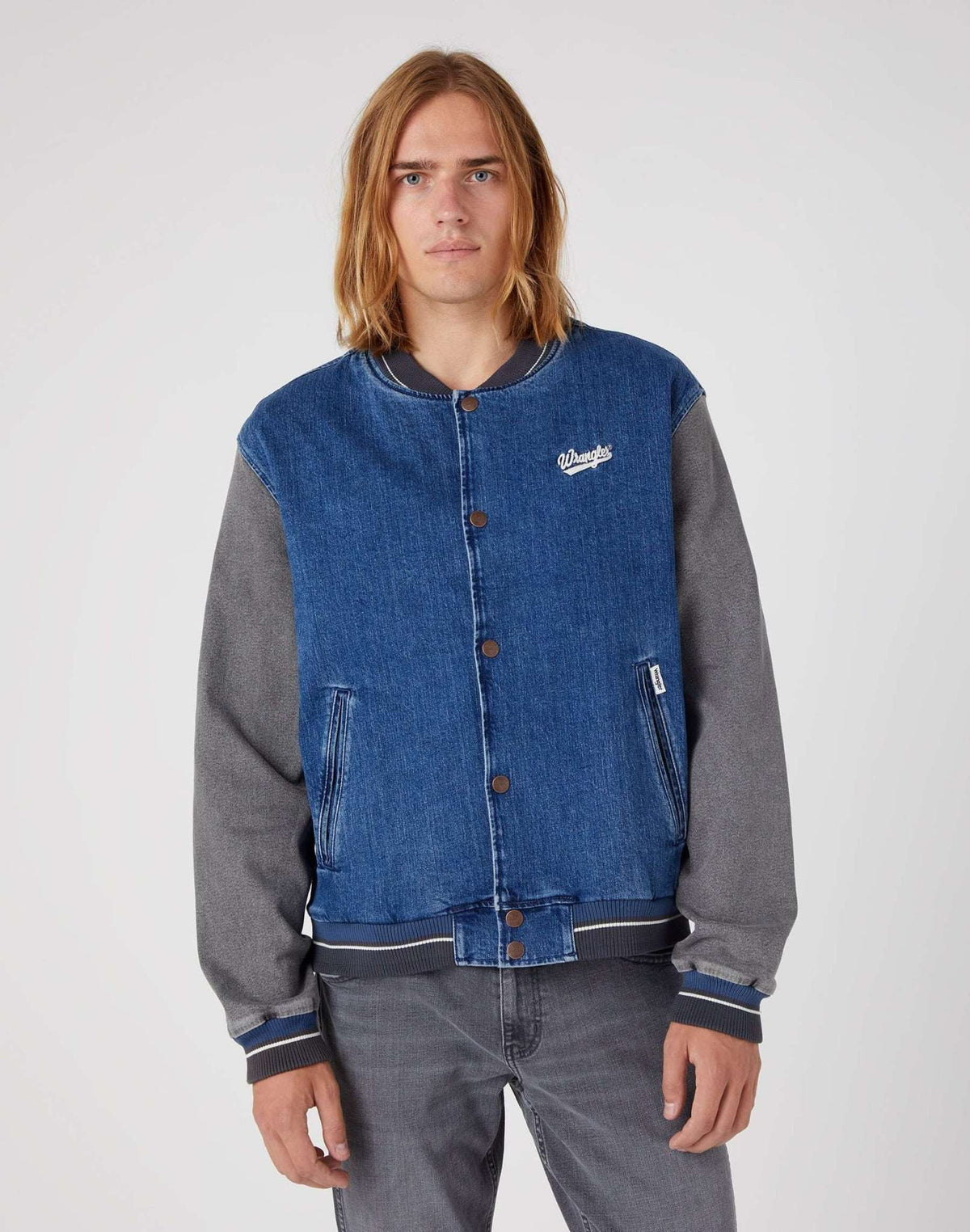 Baseball Jacket in Easy Indigo