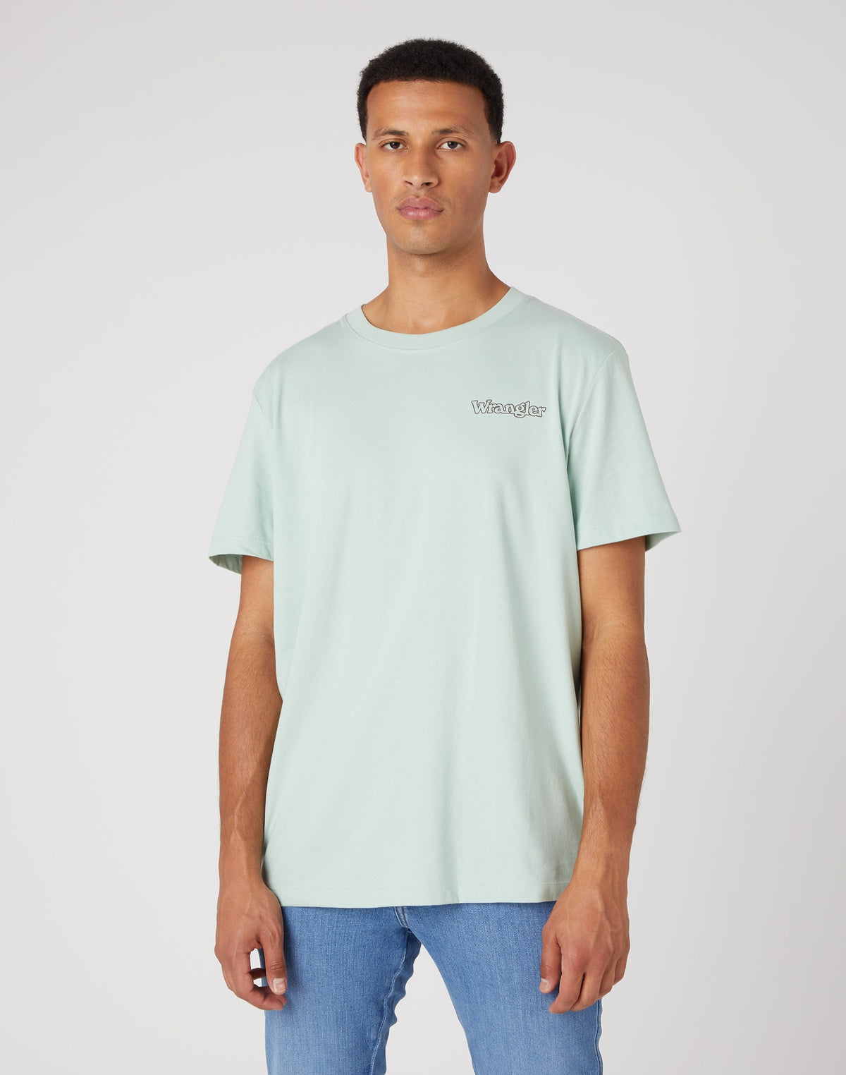 Logo Tee in Surf Spray