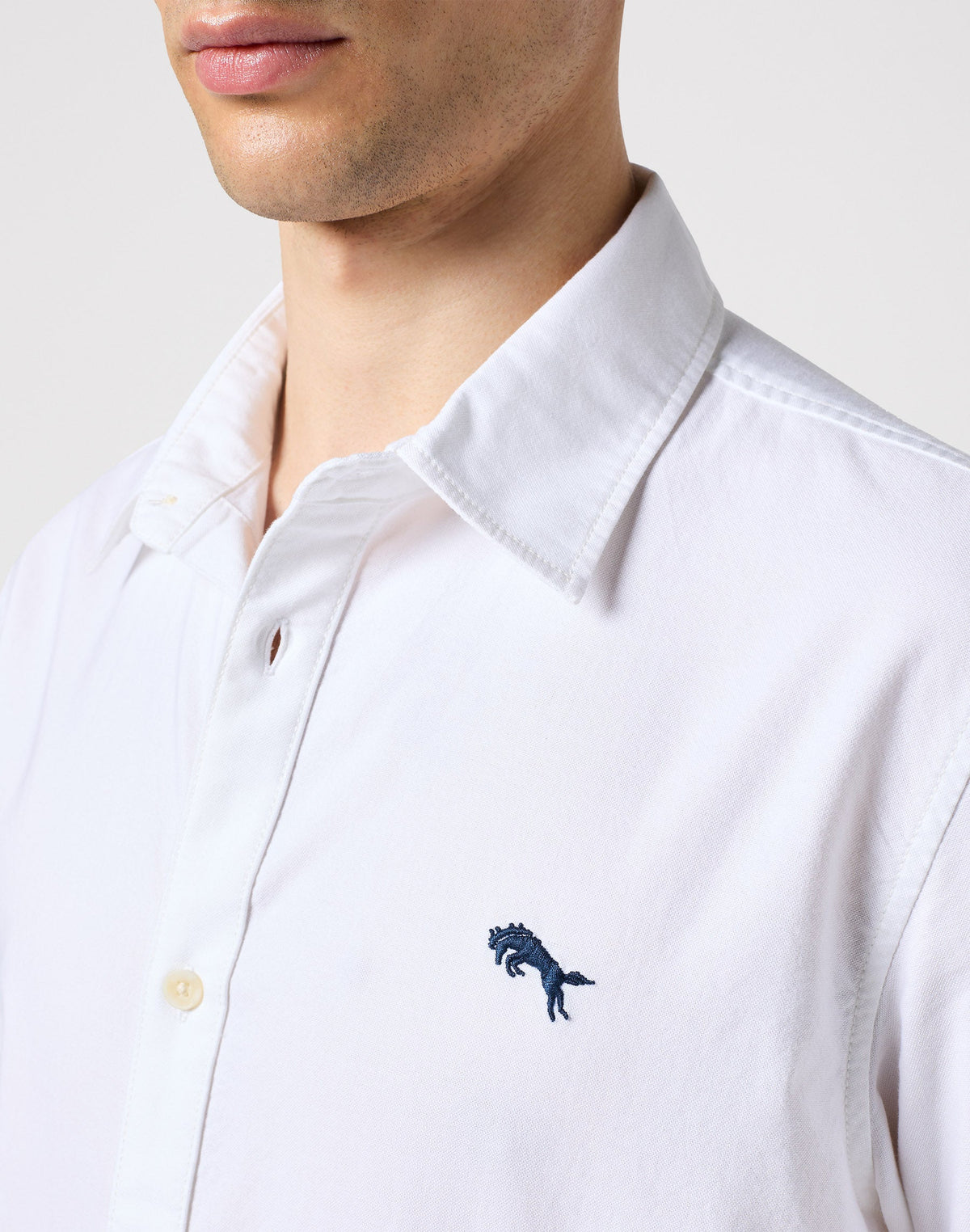 Longsleeves Shirt in White Oxford | Wrangler Schweiz - WRANGLER Schweiz