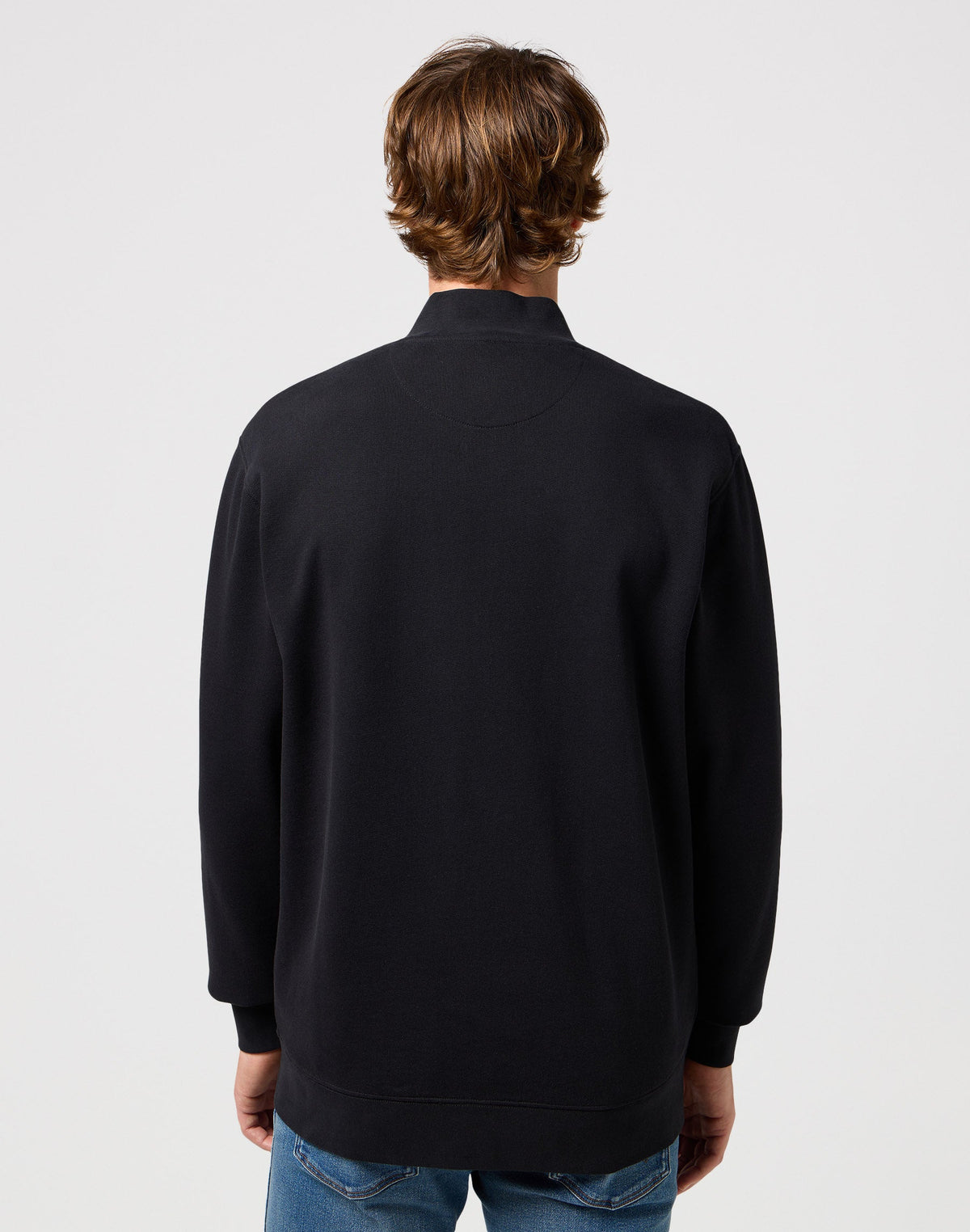 Funnel Neck Zip in Black